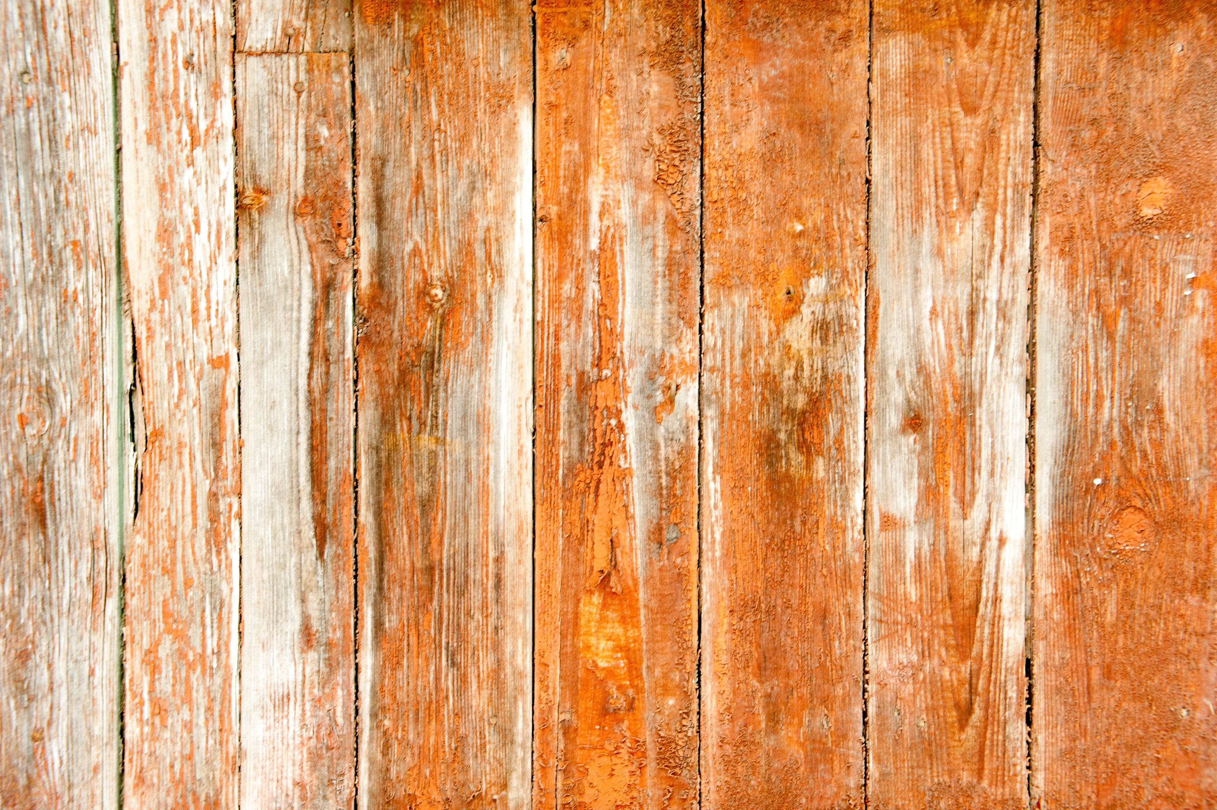 old, textured effect, orange, no people, wood grain, wall, rough, wood - material, 4K, damaged, abstract, plank, brown, the structure of the, weathered, HD Wallpaper