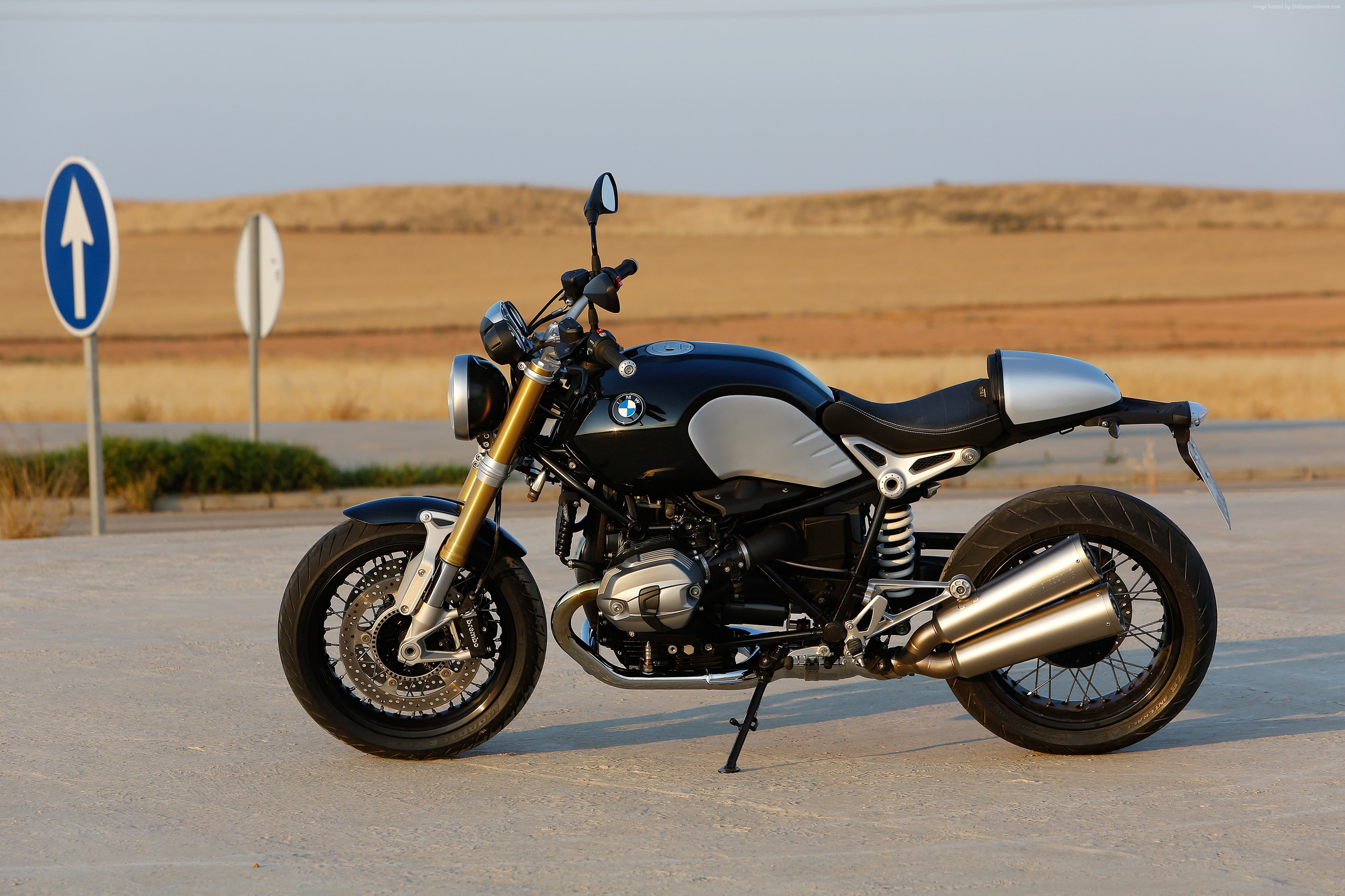 rent, review, road, buy, test drive, BMW R nineT, side, 2015, motorcycle, bike, 2K, speed, HD Wallpaper