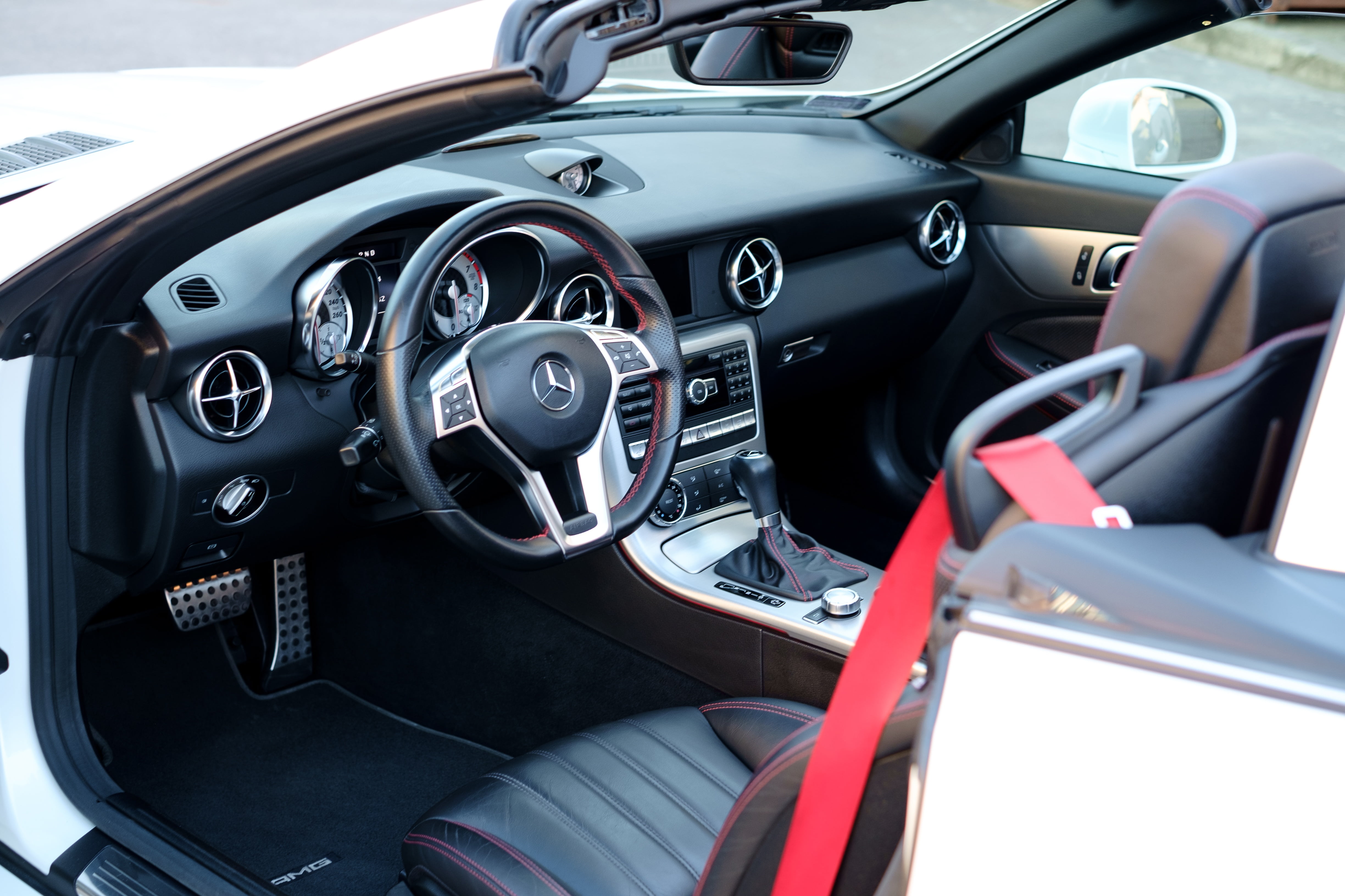 benz, vehicle part, auto detailing, travel, white, airplane, design, mode of transportation, windshield, style, automobile, paint correction, dashboard, HD Wallpaper
