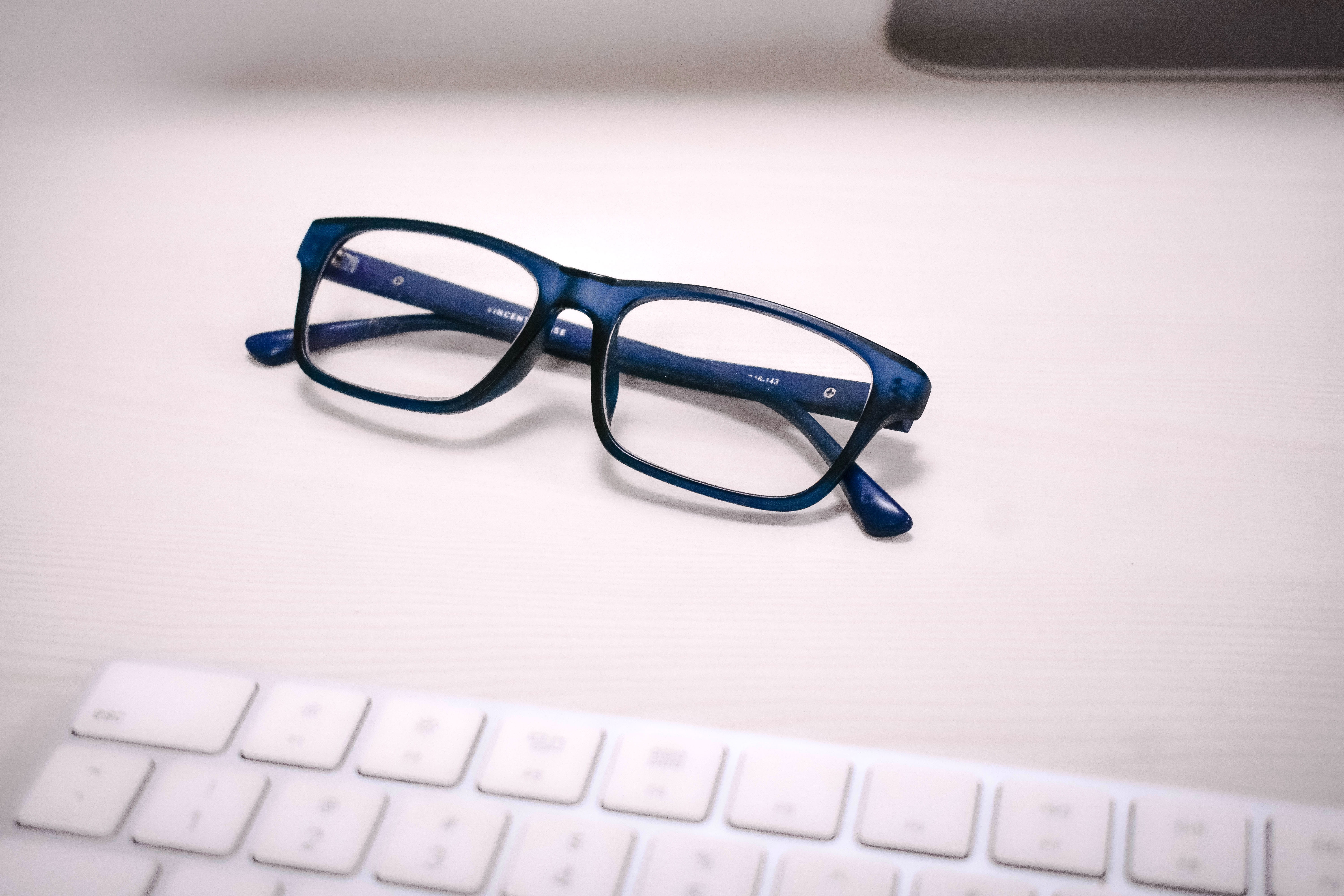 nikon, glasses, minimalism, communication, education, canon, desk, clean, high angle view, eyewear, computer equipment, office, still life, laptop, indoors, HD Wallpaper