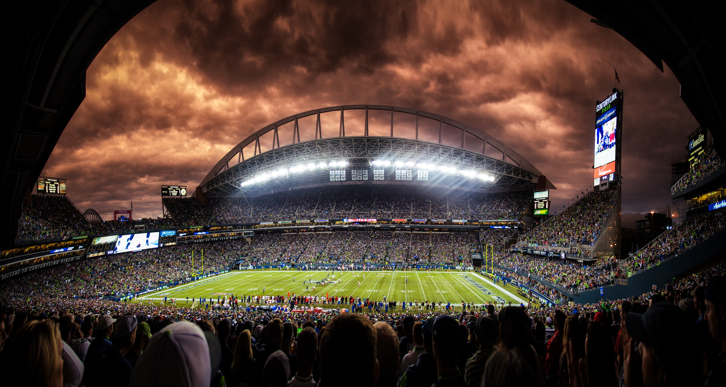 2013, 1080P, qwest, football, seahawks, nfl, stadium, seattle, HD Wallpaper