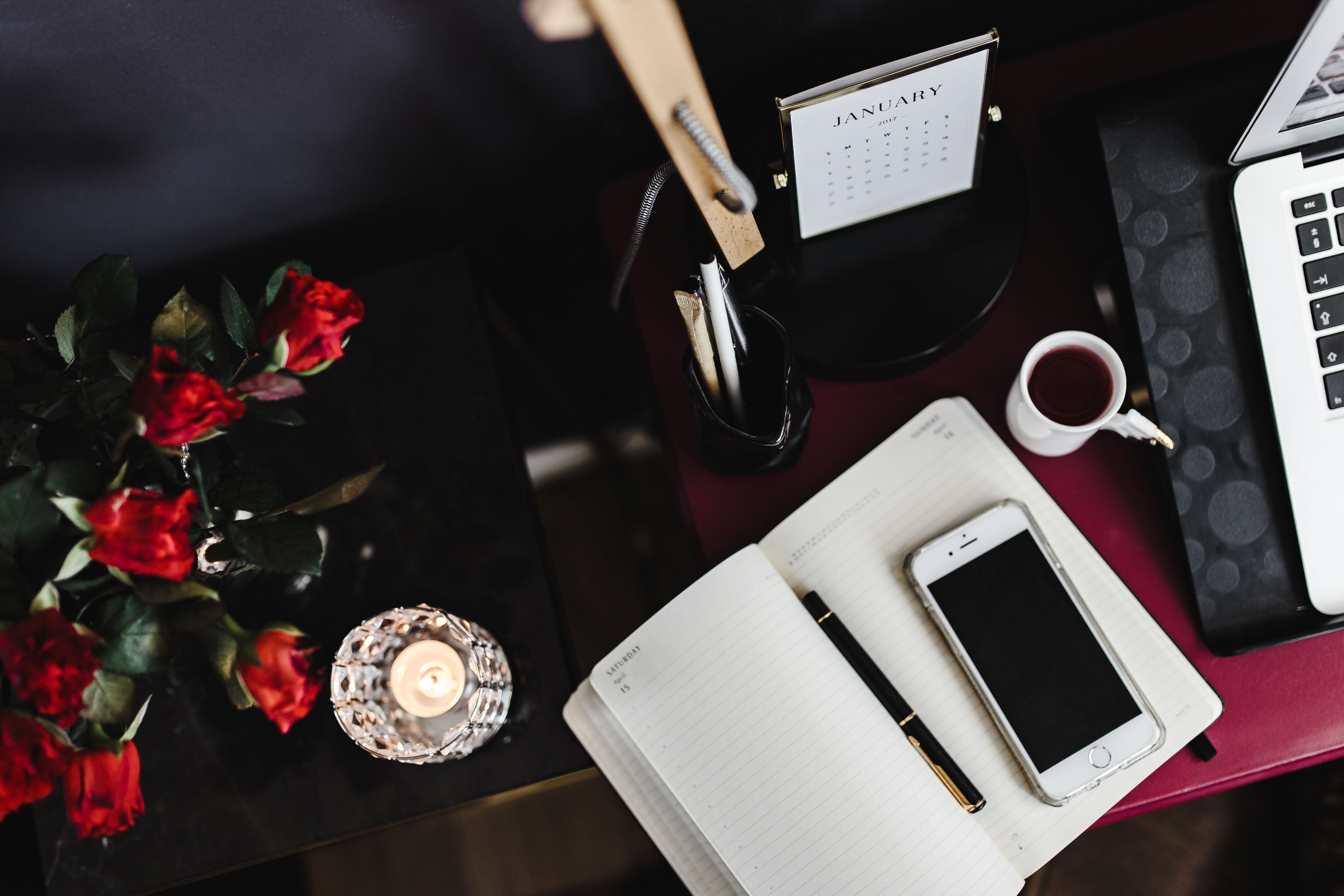 home office, high angle view, workspace, day, still life, text, technology, indoor, communication, female, workplace, pen, home, wireless technology, portable information device, HD Wallpaper