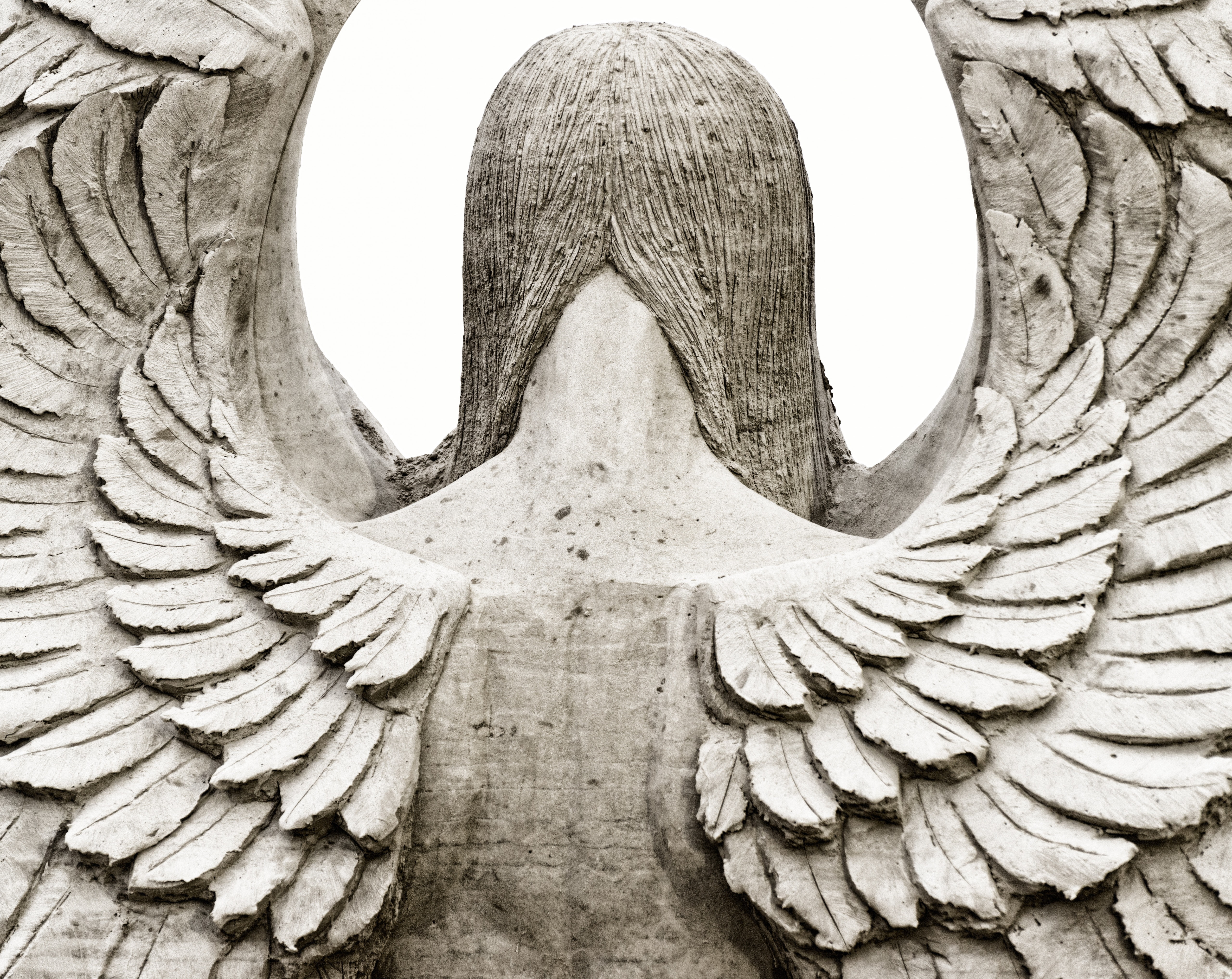 close-up, unitedstates, stone material, outdoors, creativity, statue, human representation, Wings, Angel, nature, crescentbeach, concrete, reverebeach, HD Wallpaper