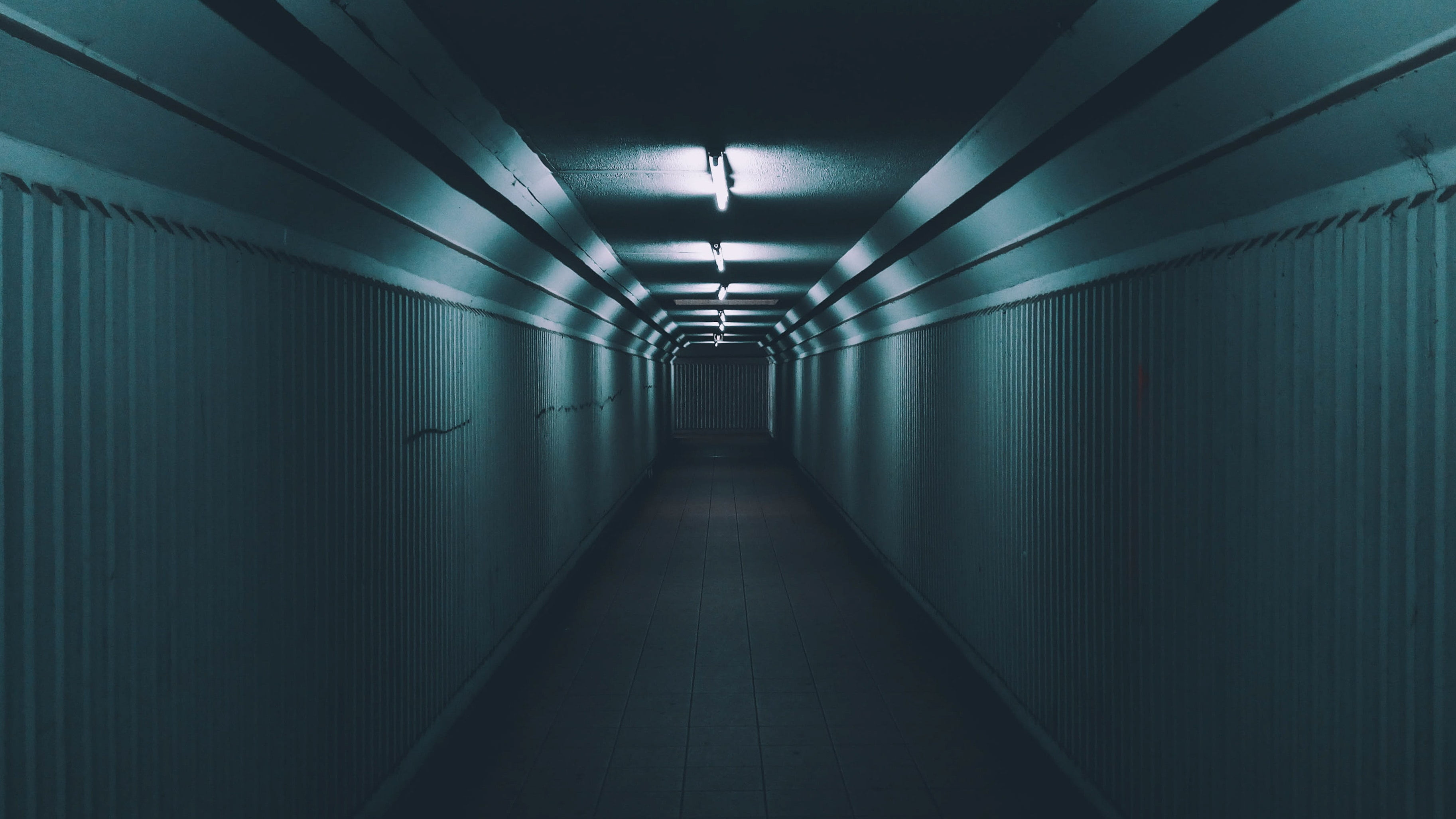 walls, door, corridor, passage, 2K, HD Wallpaper