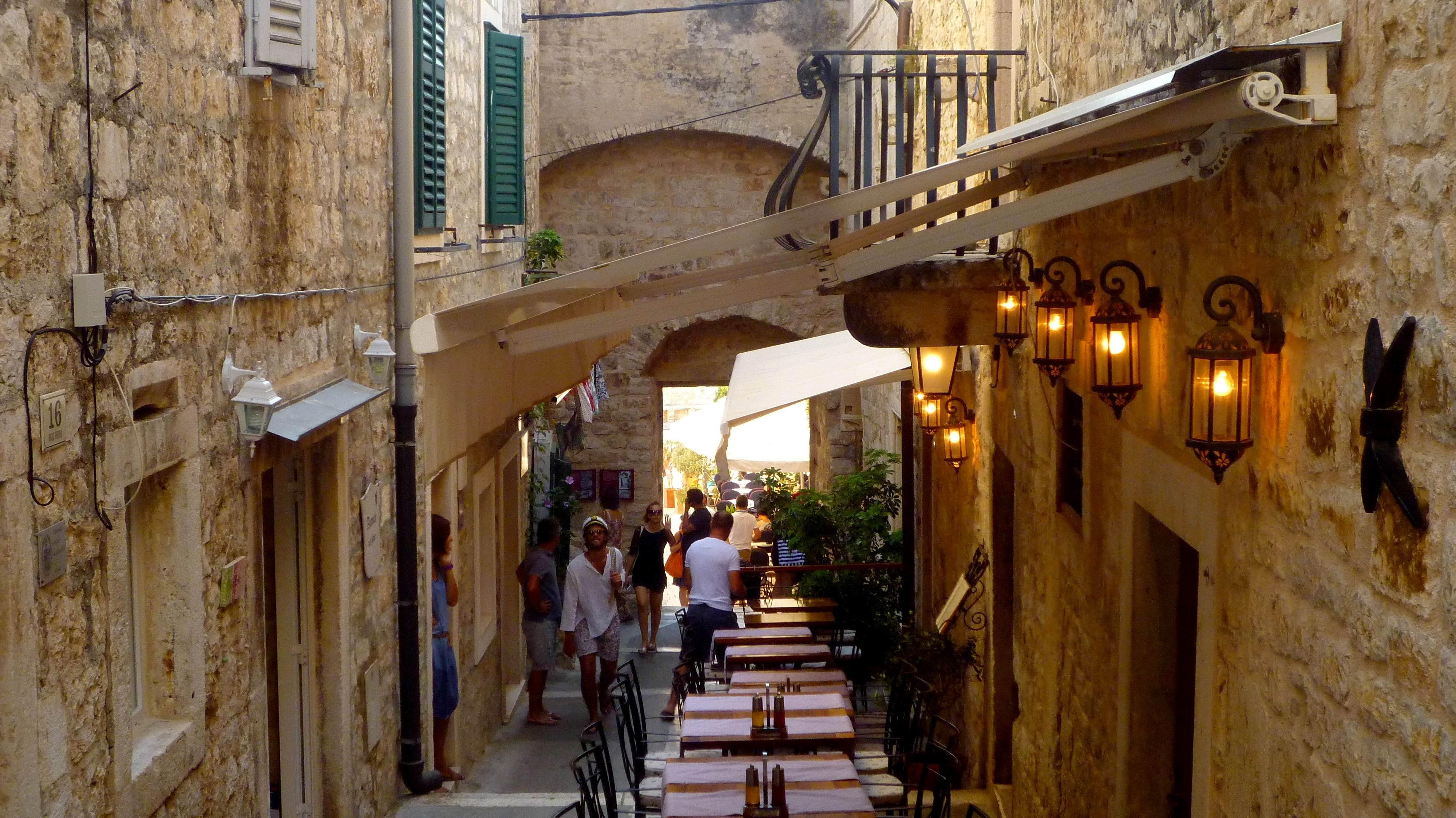 croatia, hvar, street, town, passage, 4K, HD Wallpaper