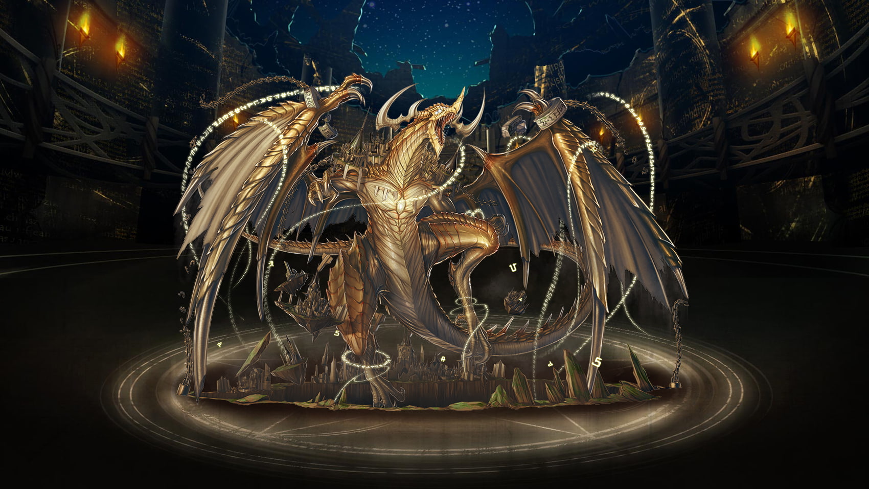 720P, Tower of Saviors, dragon, HD Wallpaper
