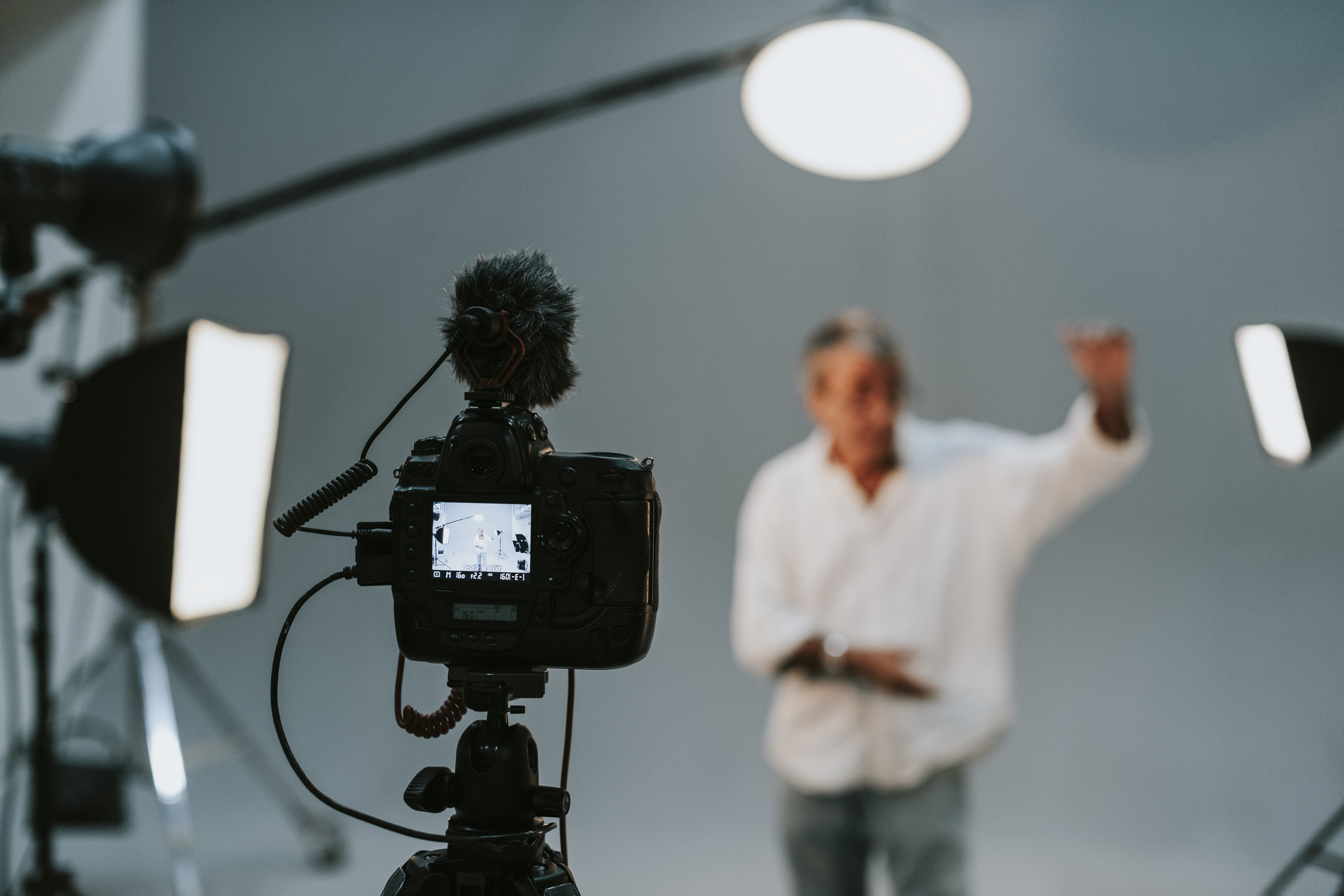 equipment, digital camera, television camera, indoor, acting, filming, activity, men, occupation, adult, audition, people, photographer, women, photo studio, HD Wallpaper