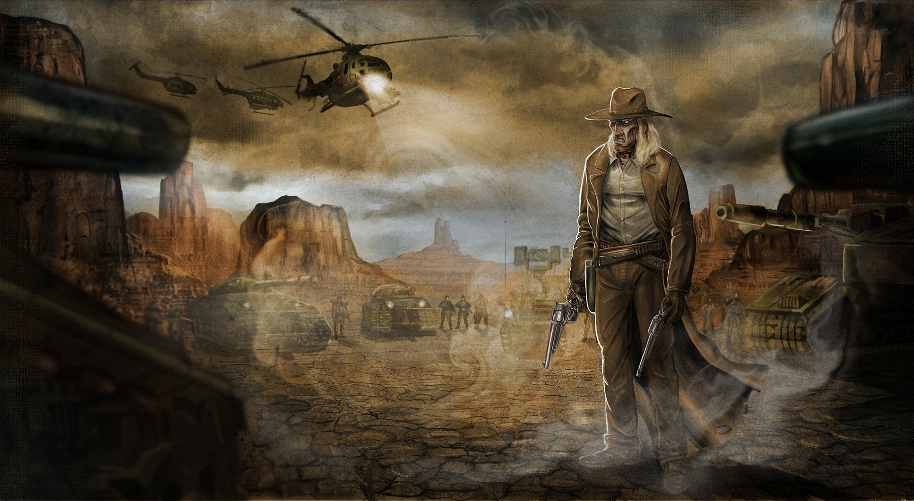 Preacher, Saint Of Killers, digital composite, aggression, government, human representation, representation, religion, art and craft, mystery, people, building, HD Wallpaper
