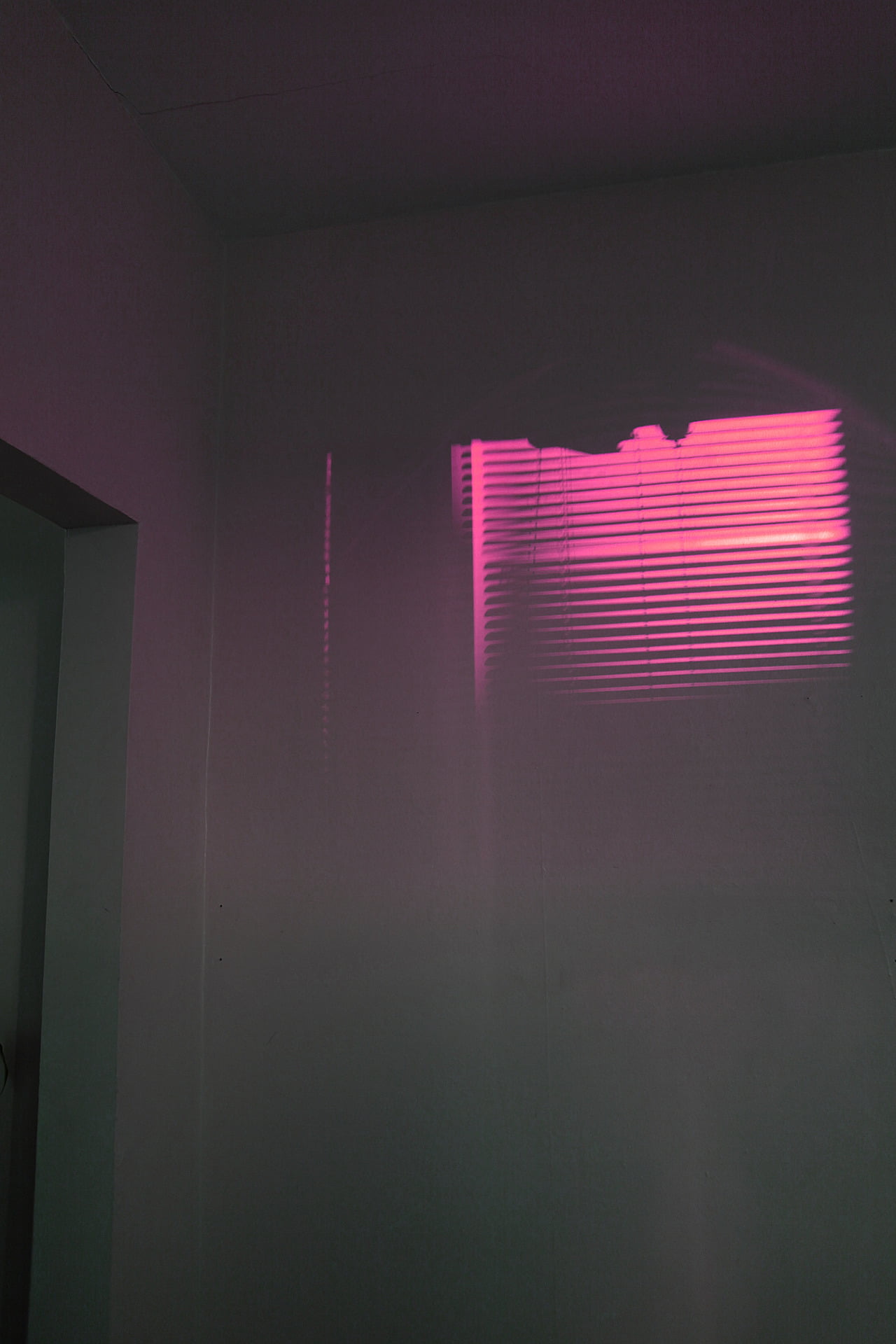 window, architecture, multi colored, illuminated, 1080P, no people, copy space, wall - building feature, purple, reflection, pastel, pattern, glowing, Phone HD Wallpaper