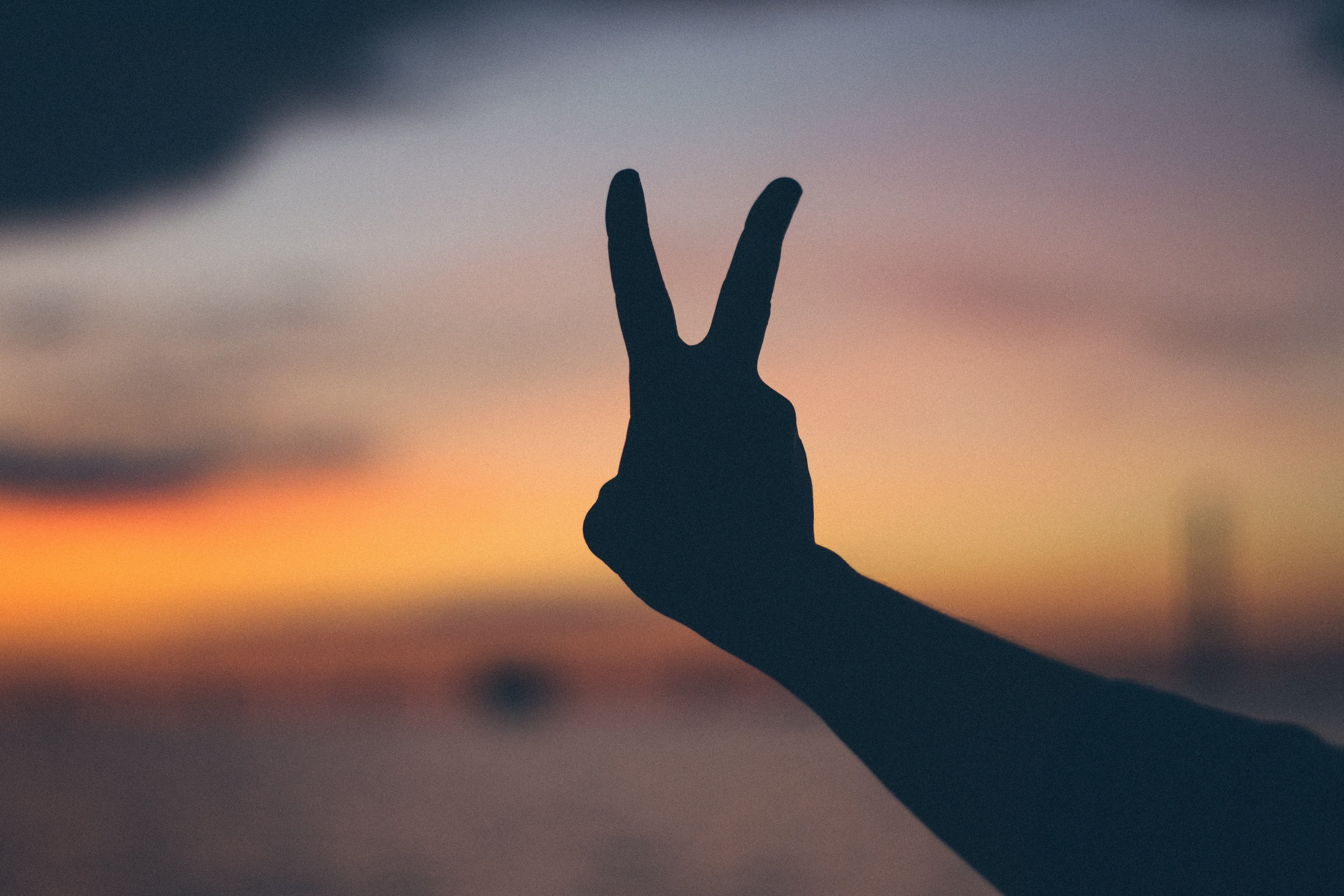 spirituality, sign, showing, human limb, silhouette, sunrise - Dawn, sun, hand raised, praying, sea, dusk, close-up, gesturing, summer, lifestyles, nature, HD Wallpaper