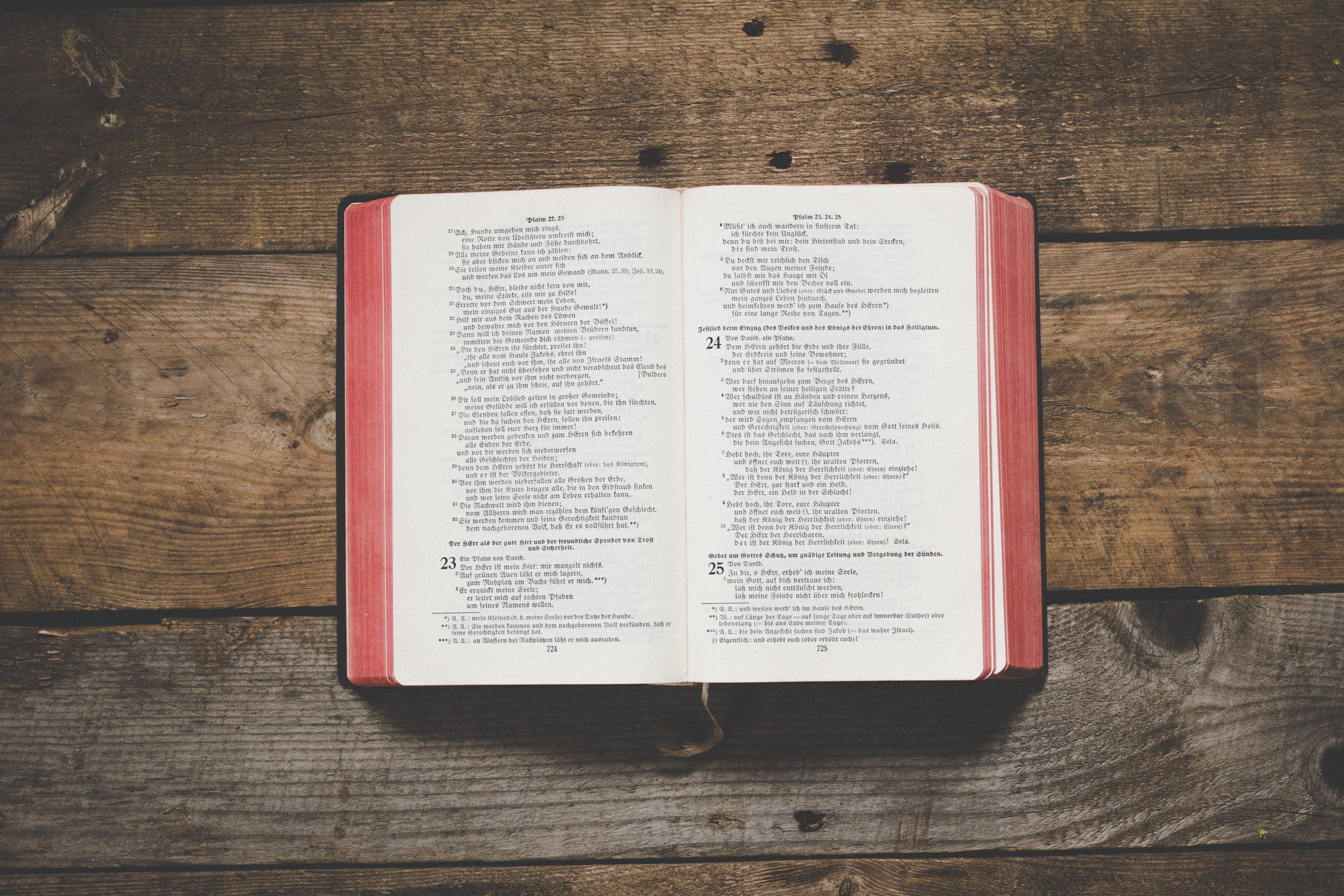psalm 23, document, religion, altes buch, old book, 2K, rustic desktop, old, page, literature, old bible, der herr ist mein hirte, the lord is my shepherd, HD Wallpaper