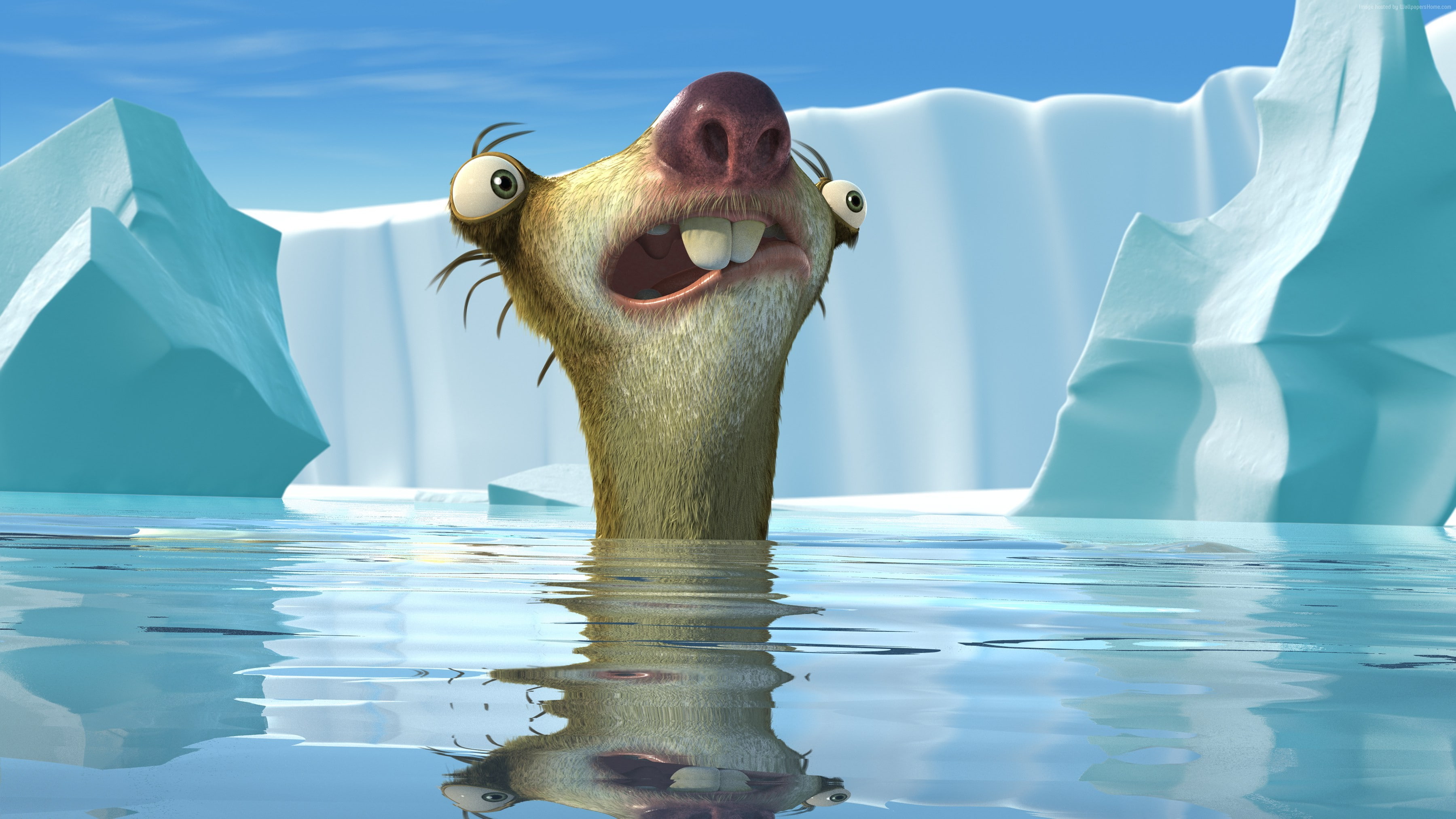 Ice Age 5: Collision Course, 2K, sid, best animations of 2016, HD Wallpaper