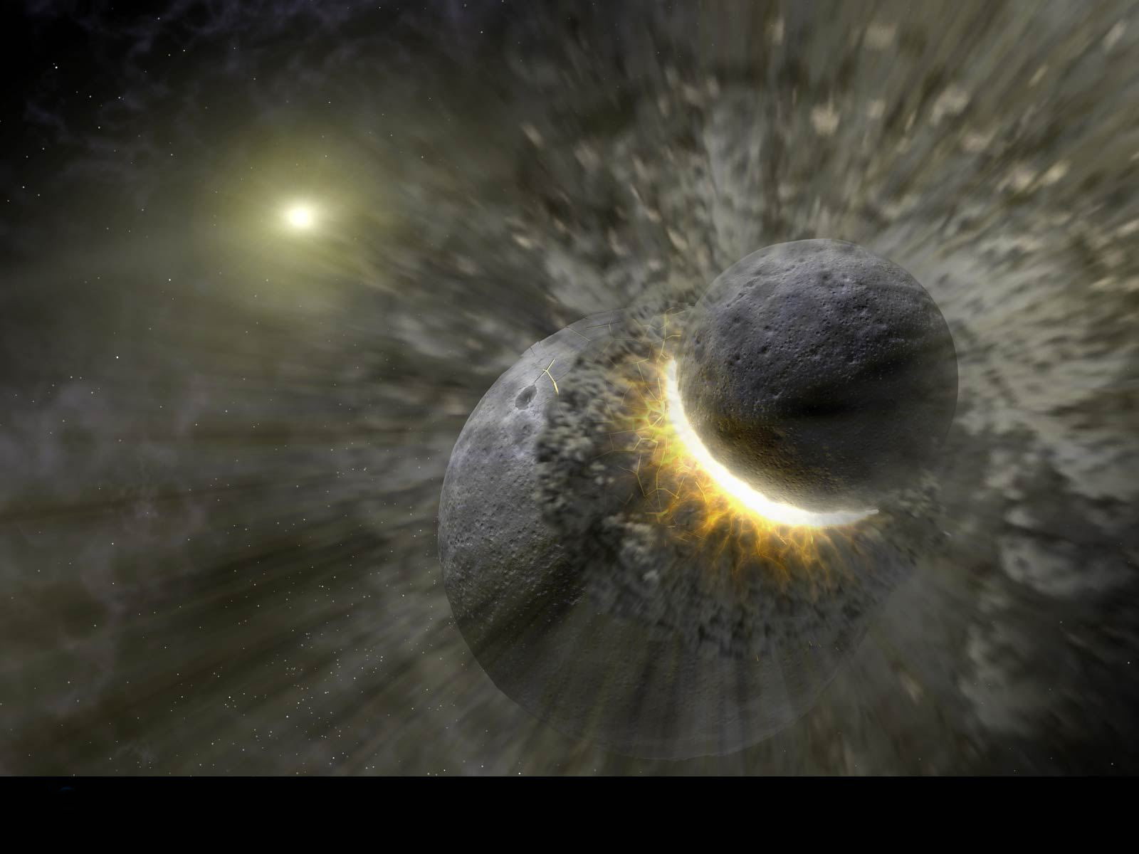 star, collision, space, impact, hd, 720P, planets, explosion, HD Wallpaper