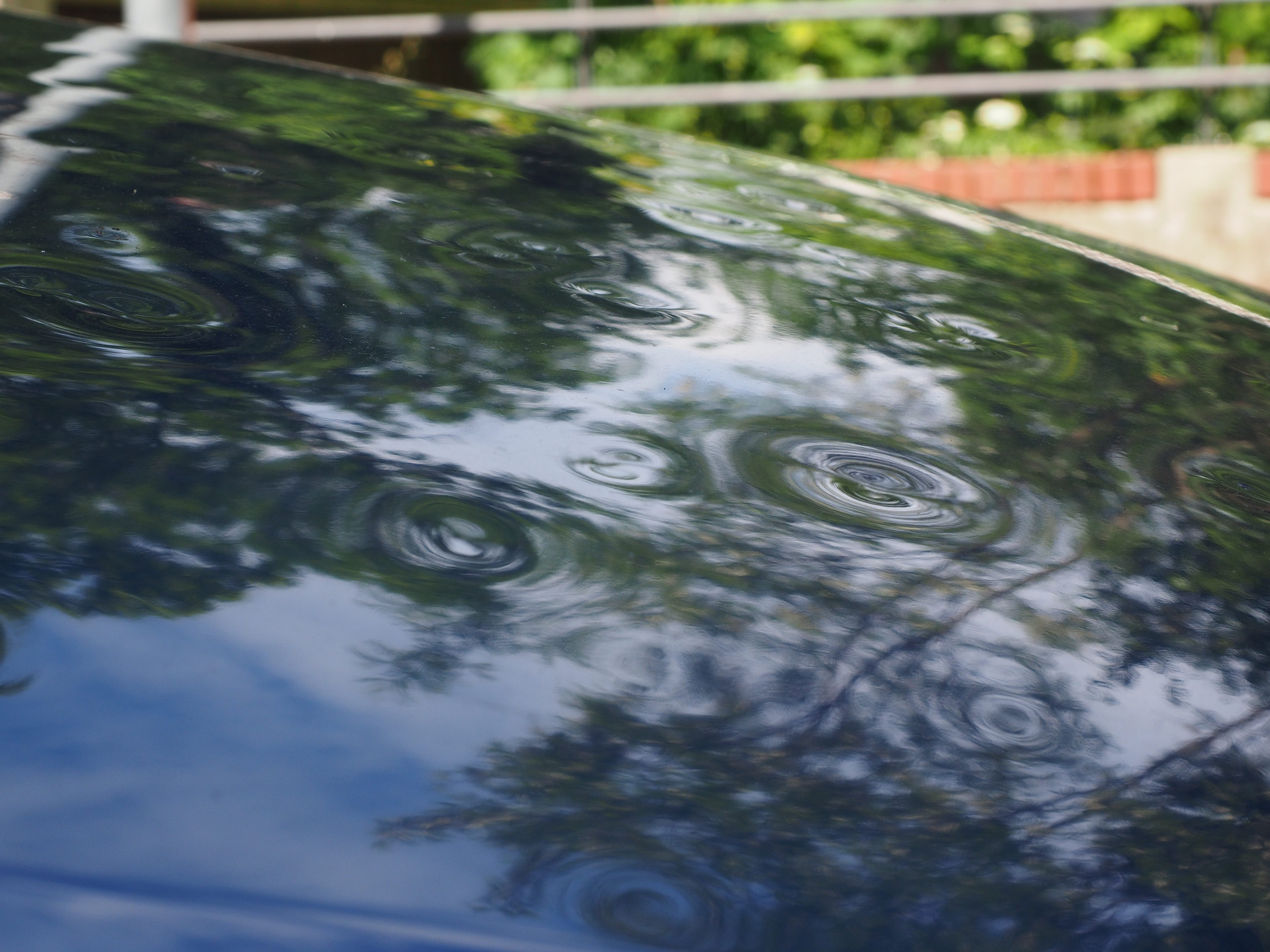 close-up, high angle view, outdoors, day, insured event, waterfront, lake, reflection, architecture, hail dellen, motion, water, hail damage, wet, dents, HD Wallpaper