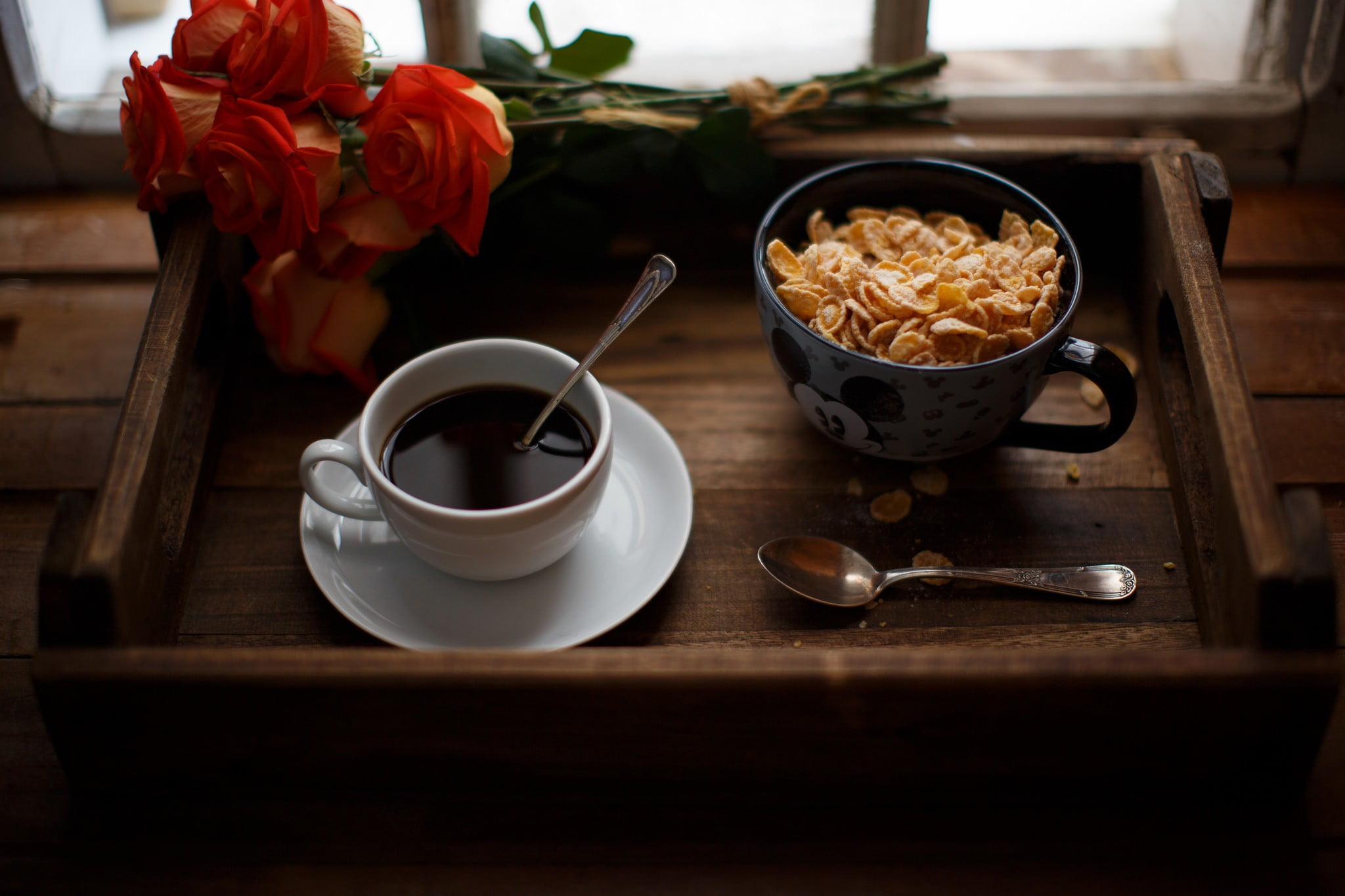plant, teacup, crockery, 1080P, ceramic, kitchen utensil, flowering plant, food, coffee, white, table, indoors, rose, rose - flower, still life, cup, freshness, HD Wallpaper
