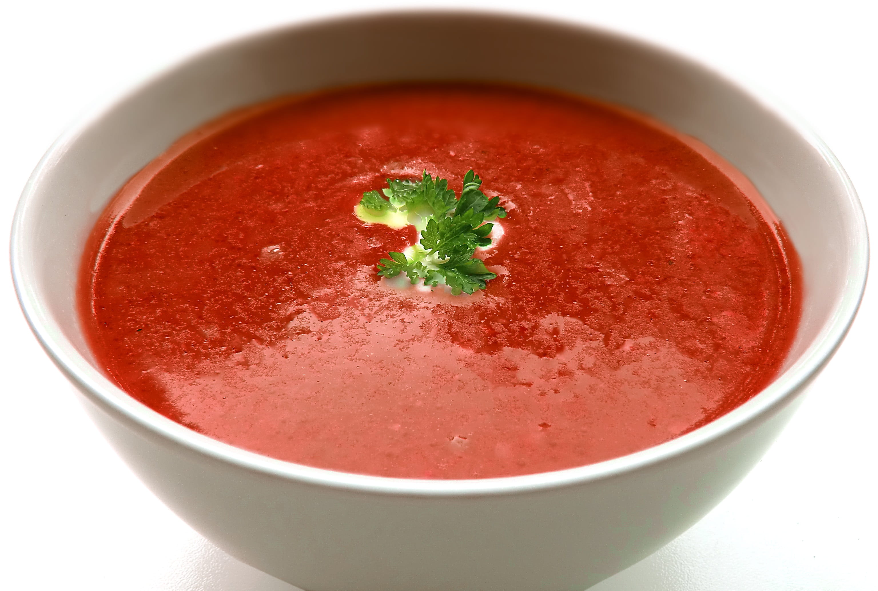 healthy eating, mint leaf - culinary, vegetable, no people, 2K, ready-to-eat, ceramic, vegetarian food, glass, tomato soup, wellbeing, herb, garnish, freshness, HD Wallpaper
