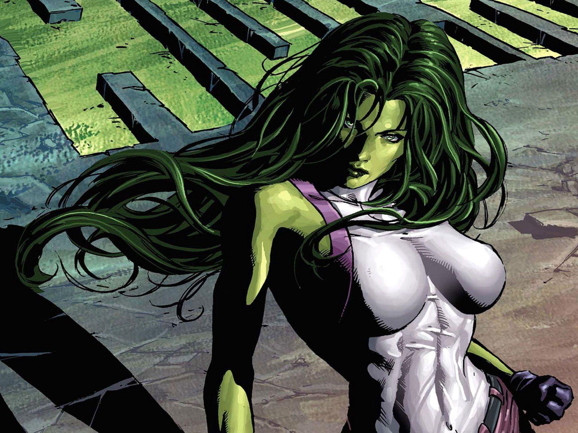 1080P, superhero, marvel, comics, hulk, she-hulk, she, HD Wallpaper