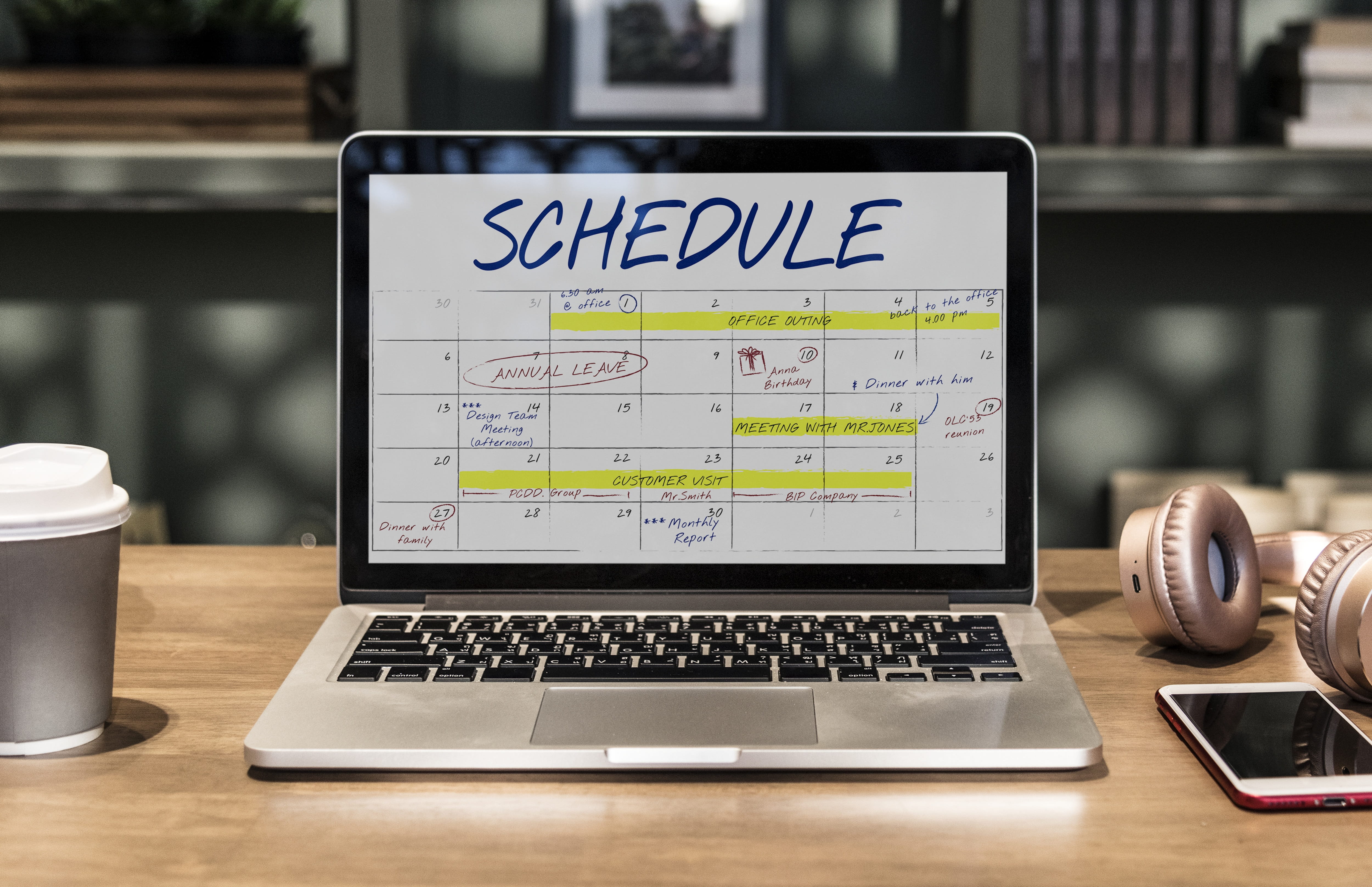 technology, desktop, laptop, display, internet, date, computer network, agenda, computer, 4K, business, drink, desk, calendar, communication, no people, HD Wallpaper
