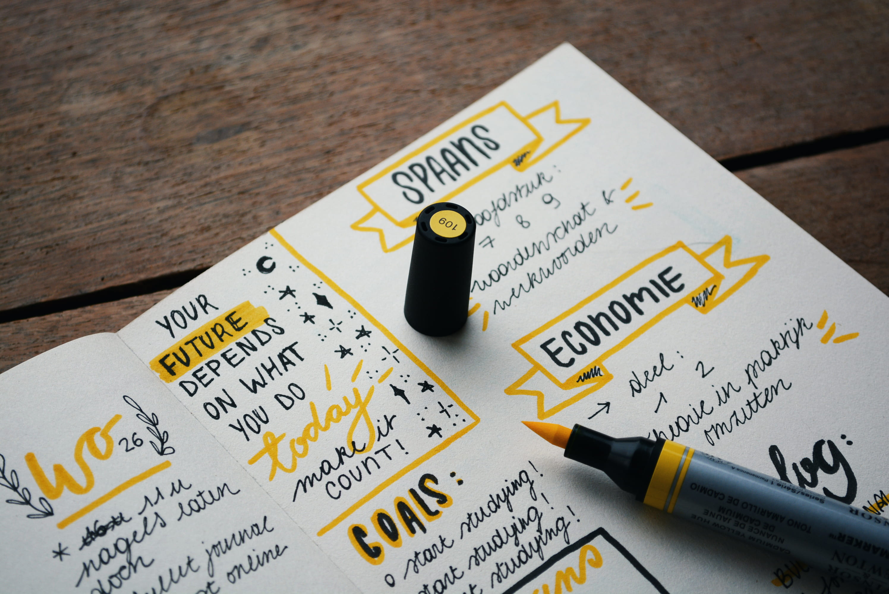 marker, close-up, no people, yellow, document, printer, still life, focus on foreground, arts culture and entertainment, number, white, paper, desk, journal, HD Wallpaper