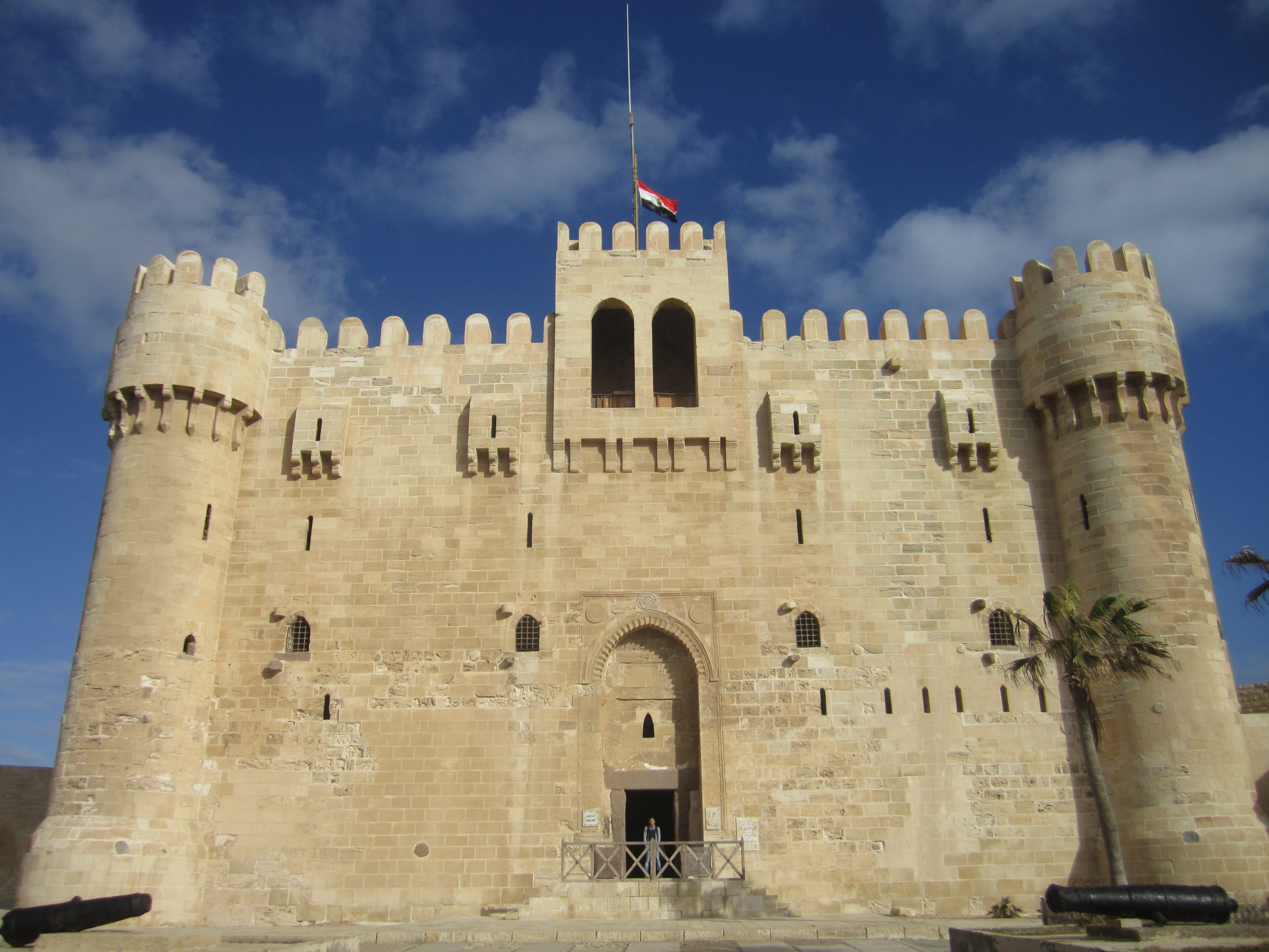 architecture, castle, gothic style, facade, travel destinations, incidental people, 4K, alexandria, old, building, arch, travel, low angle view, building exterior, HD Wallpaper