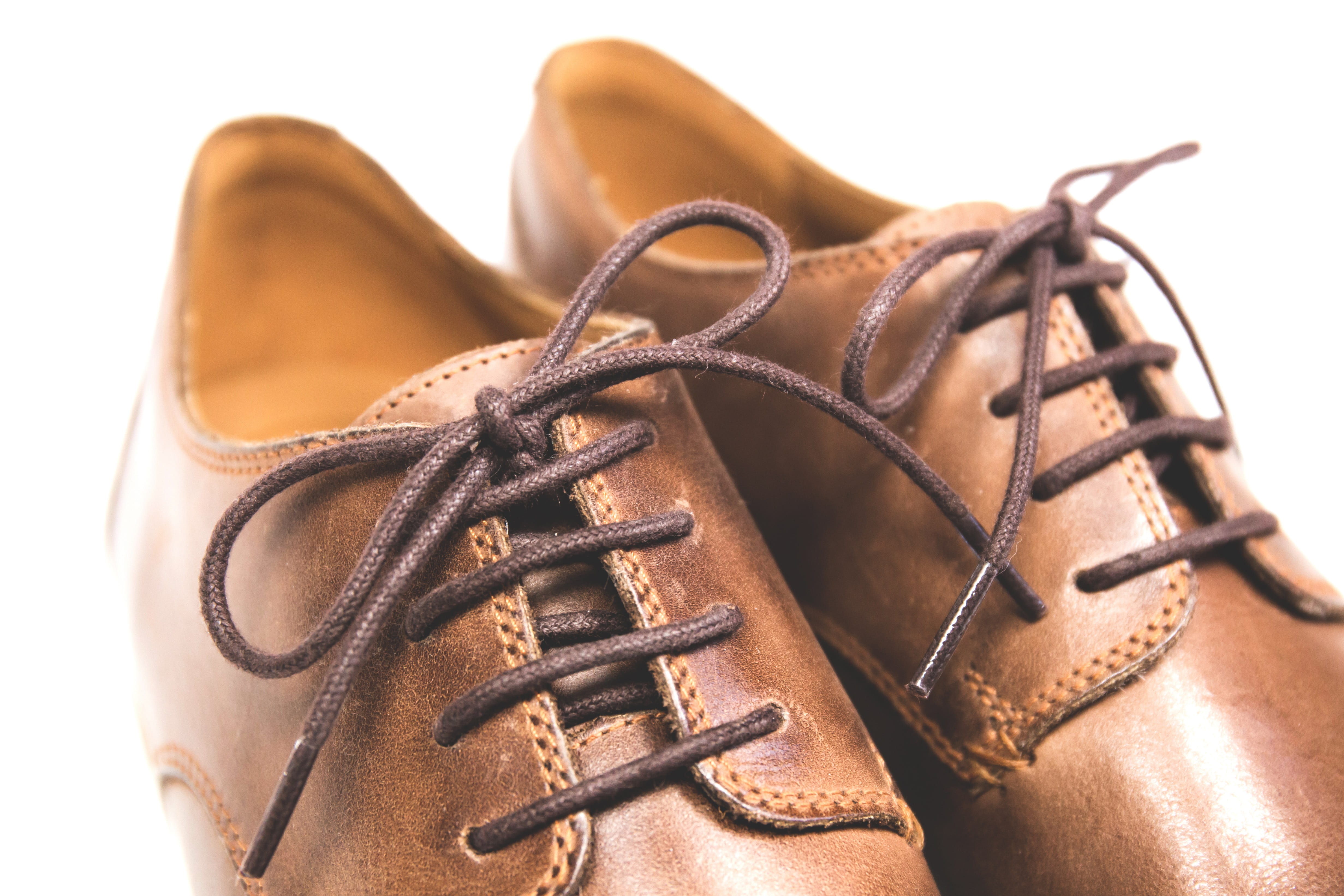items, leather, no people, selective focus, luxury, lace - fastener, background, clothing, shoelaces, cut out, footwear, dress shoe, close-up, brown, shoe, HD Wallpaper