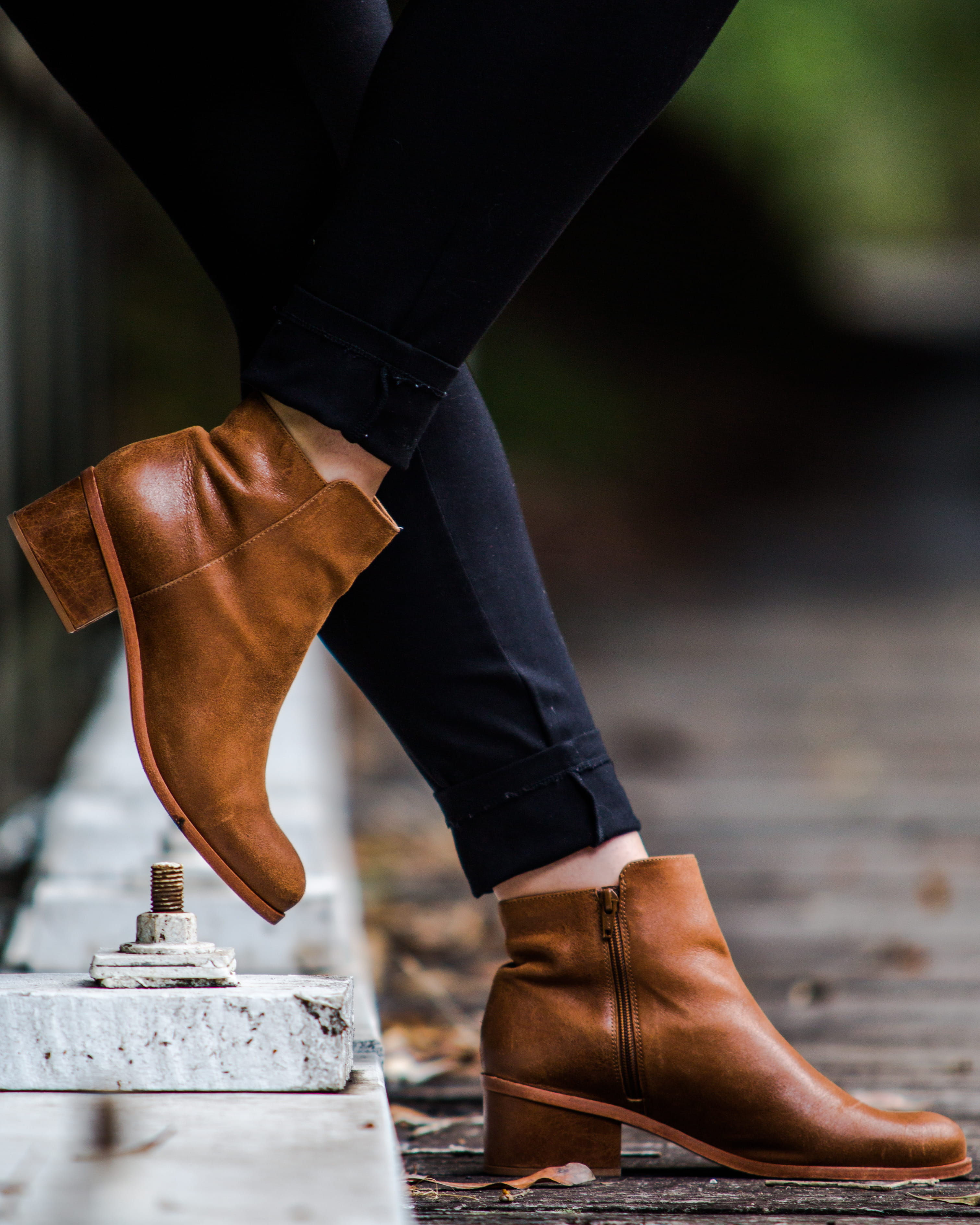 human Foot, close-up, one Person, shoe, dress, heel, shoes, fashion, adult, brown, clothing, 2K, boot, women, pair, outdoors, leather, men, females, people, Phone HD Wallpaper