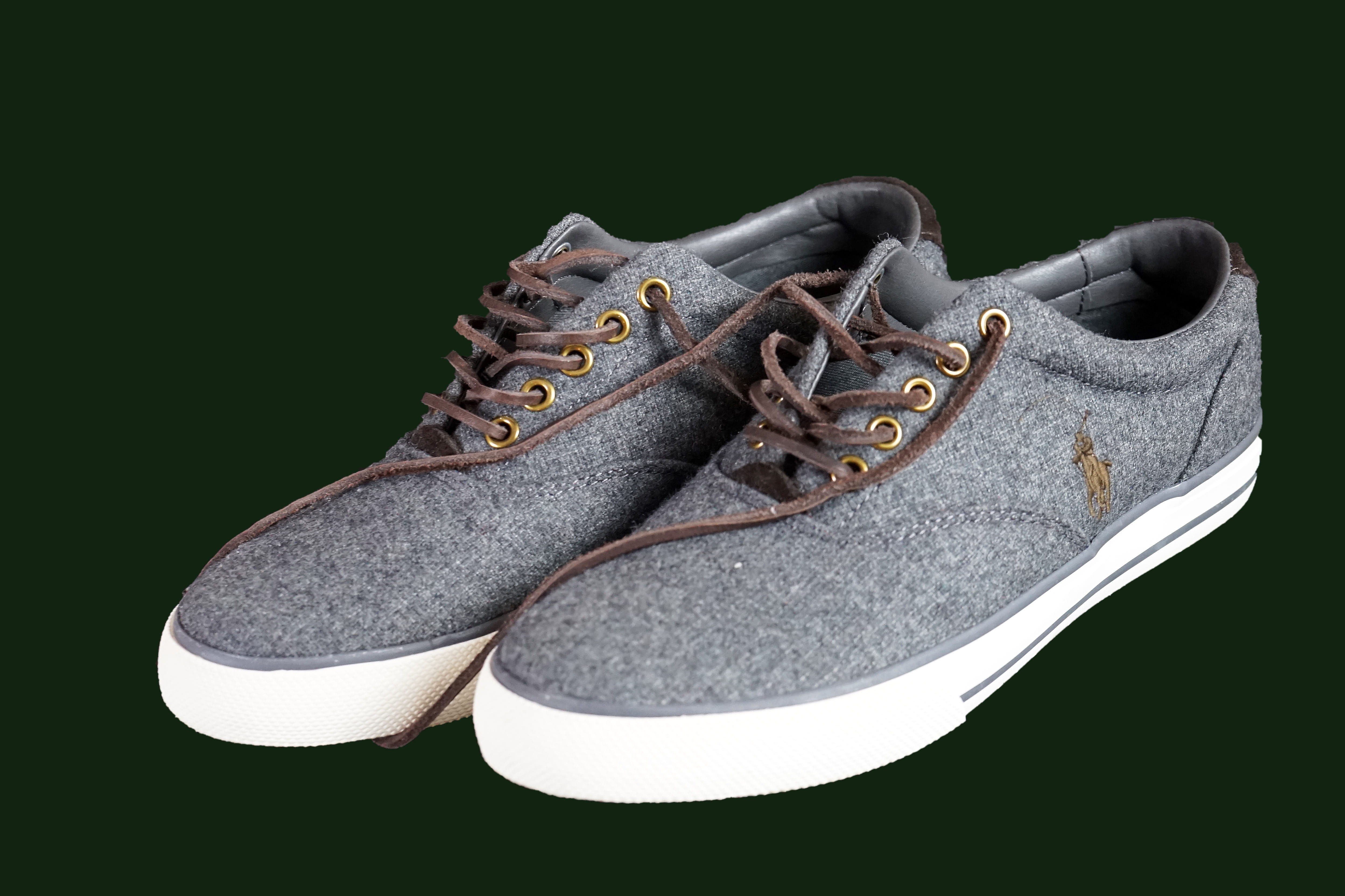 canvas shoe, still life, brown, black color, leather, city, two objects, sport, old, indoors, pair, Colors, mode, no people, clothing, ralph, high angle view, HD Wallpaper