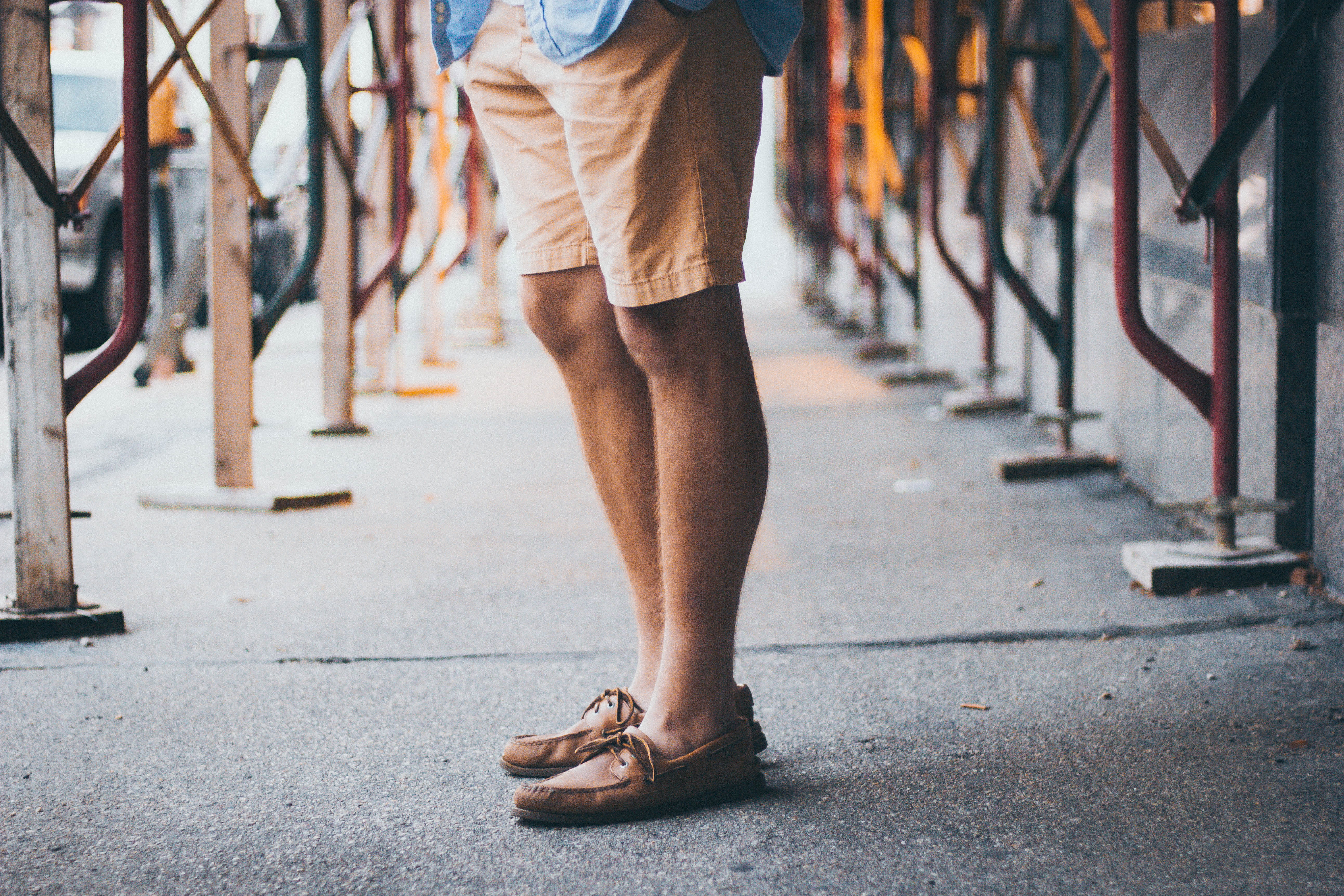 leather, human leg, standing, shorts, human body part, focus on foreground, man, leisure activity, low section, legs, feet, shoe, day, body part, lifestyles, HD Wallpaper