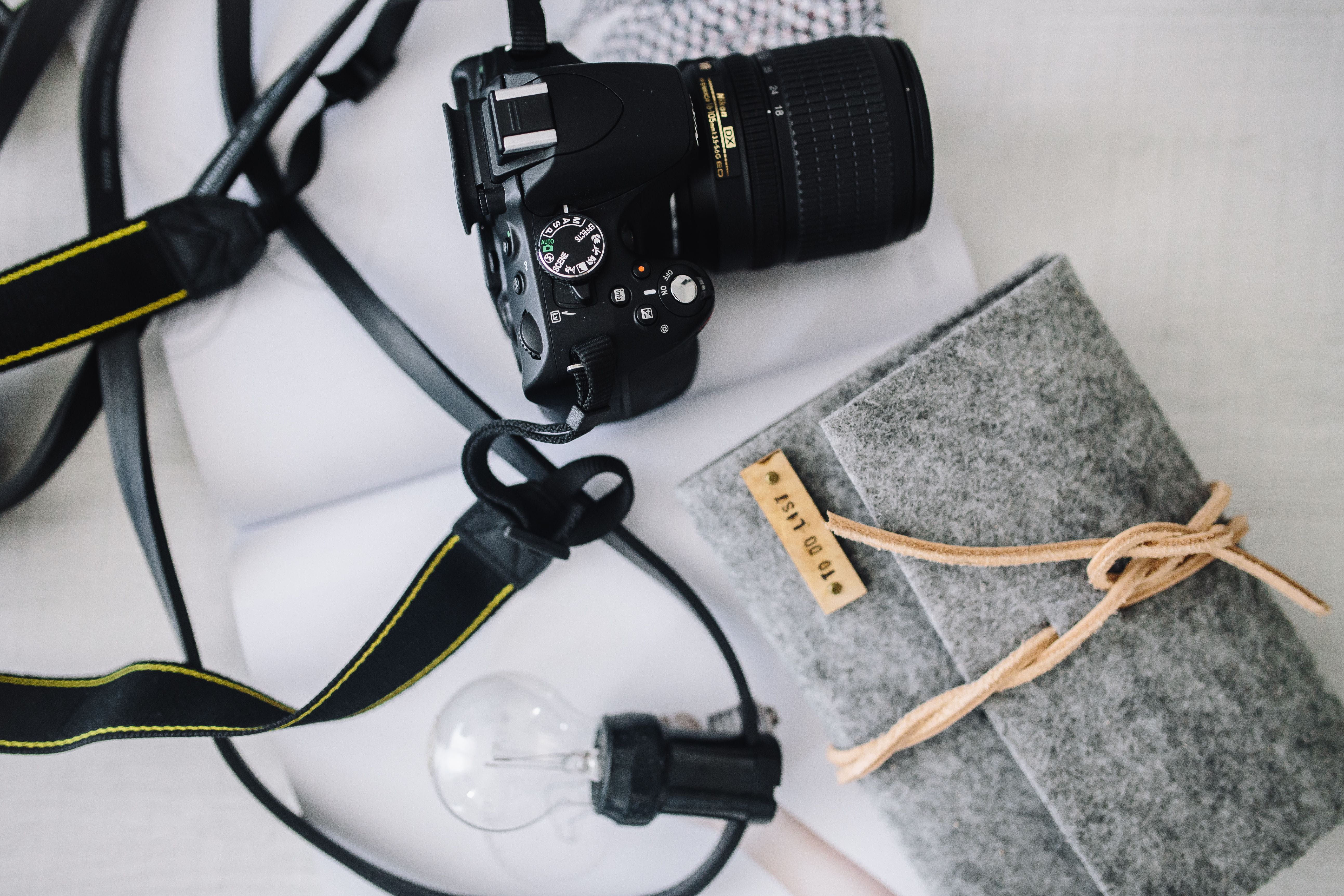 table, photographic equipment, camera - photographic equipment, high angle view, classic, connection, 5K, wireless technology, communication, film industry, HD Wallpaper