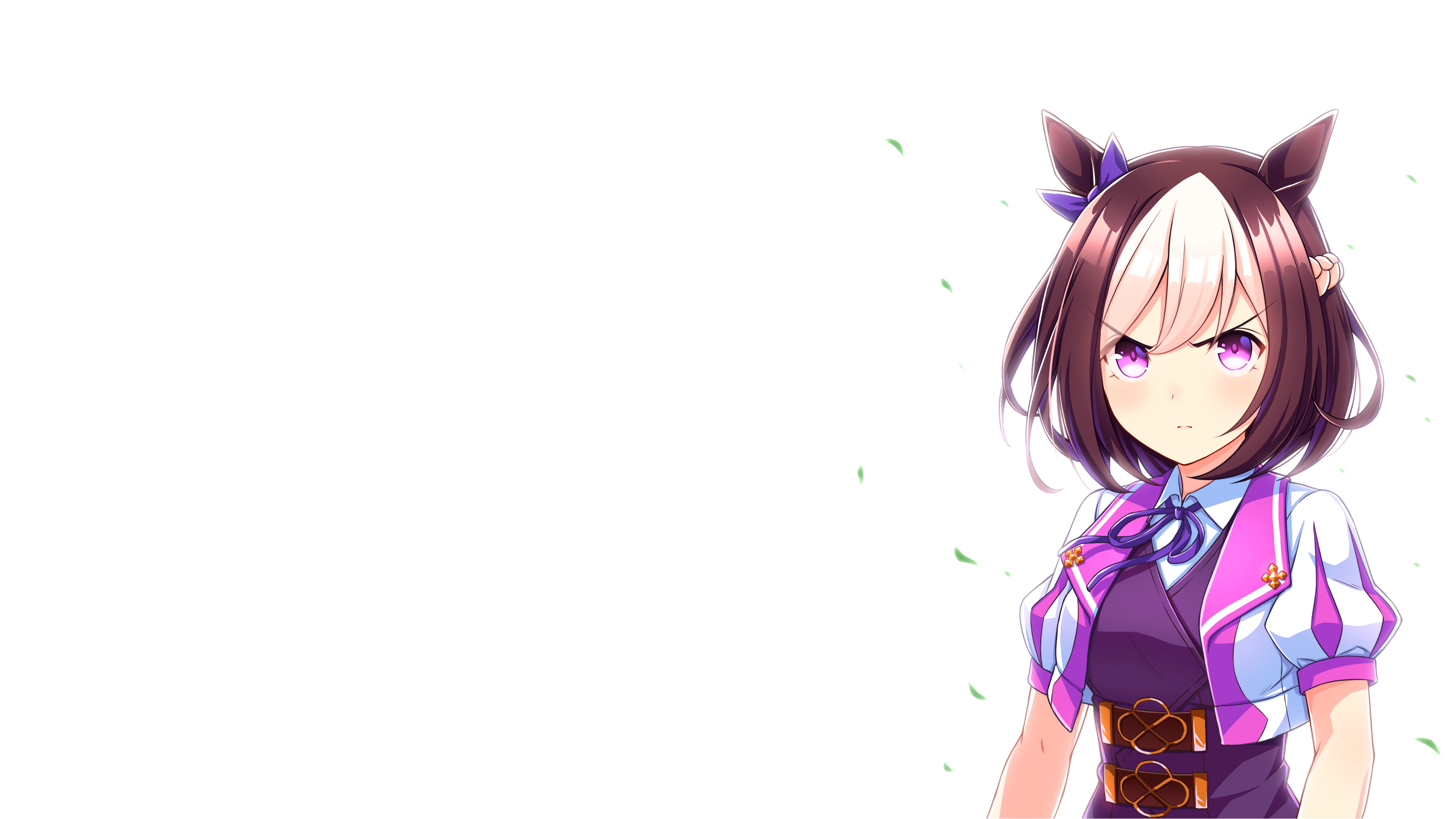child, leisure activity, females, hair, young adult, indoors, studio shot, anime, hairstyle, umamimi, white background, front view, copy space, lifestyles, HD Wallpaper