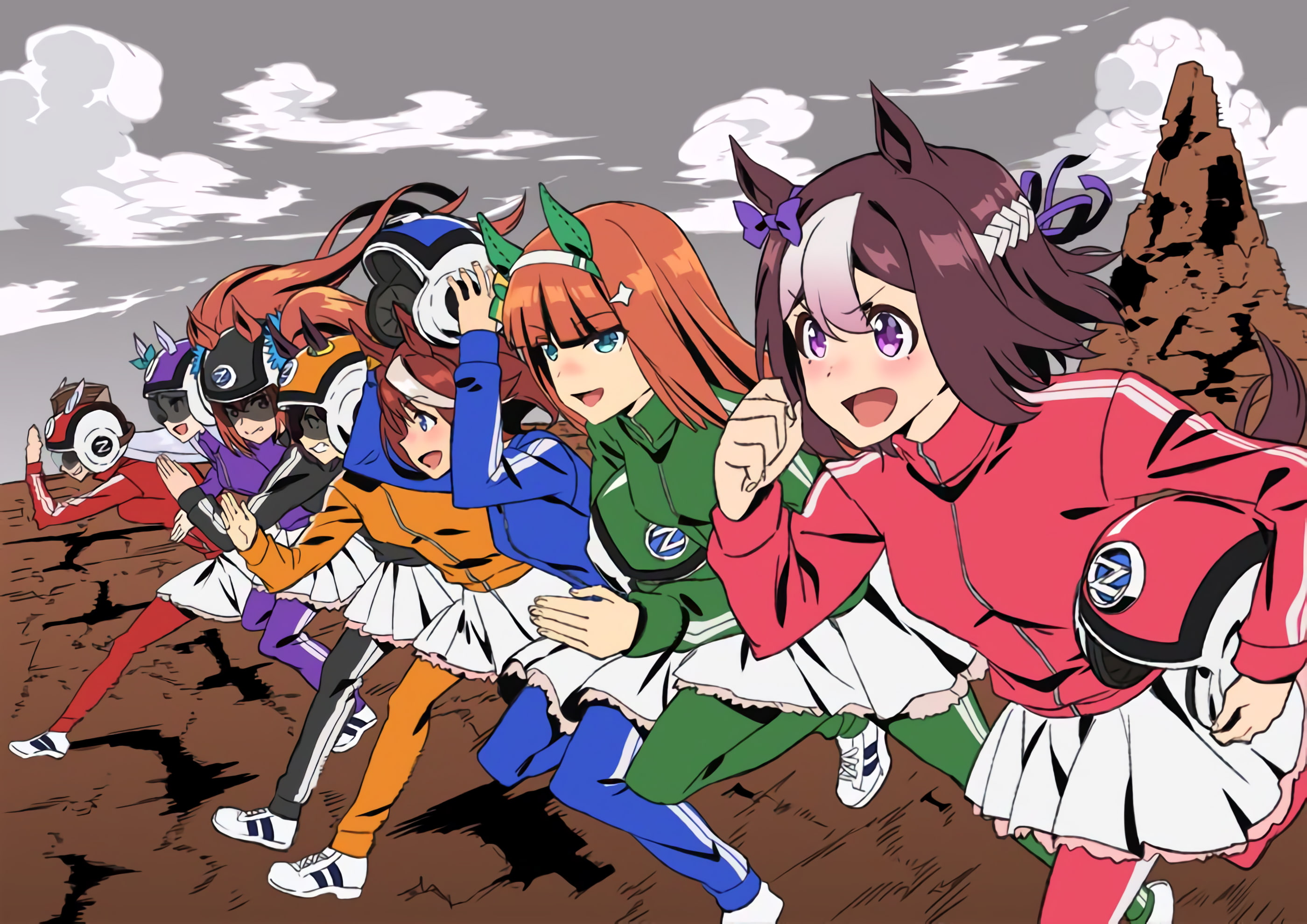 Silence Suzuka, 2K, Gold Ship (Uma Musume), Uma Musume: Pretty Derby, Tokai Teio, Mejiro McQueen, Scarlet Daiwa, Anime, Vodka (Uma Musume), Special Week, HD Wallpaper