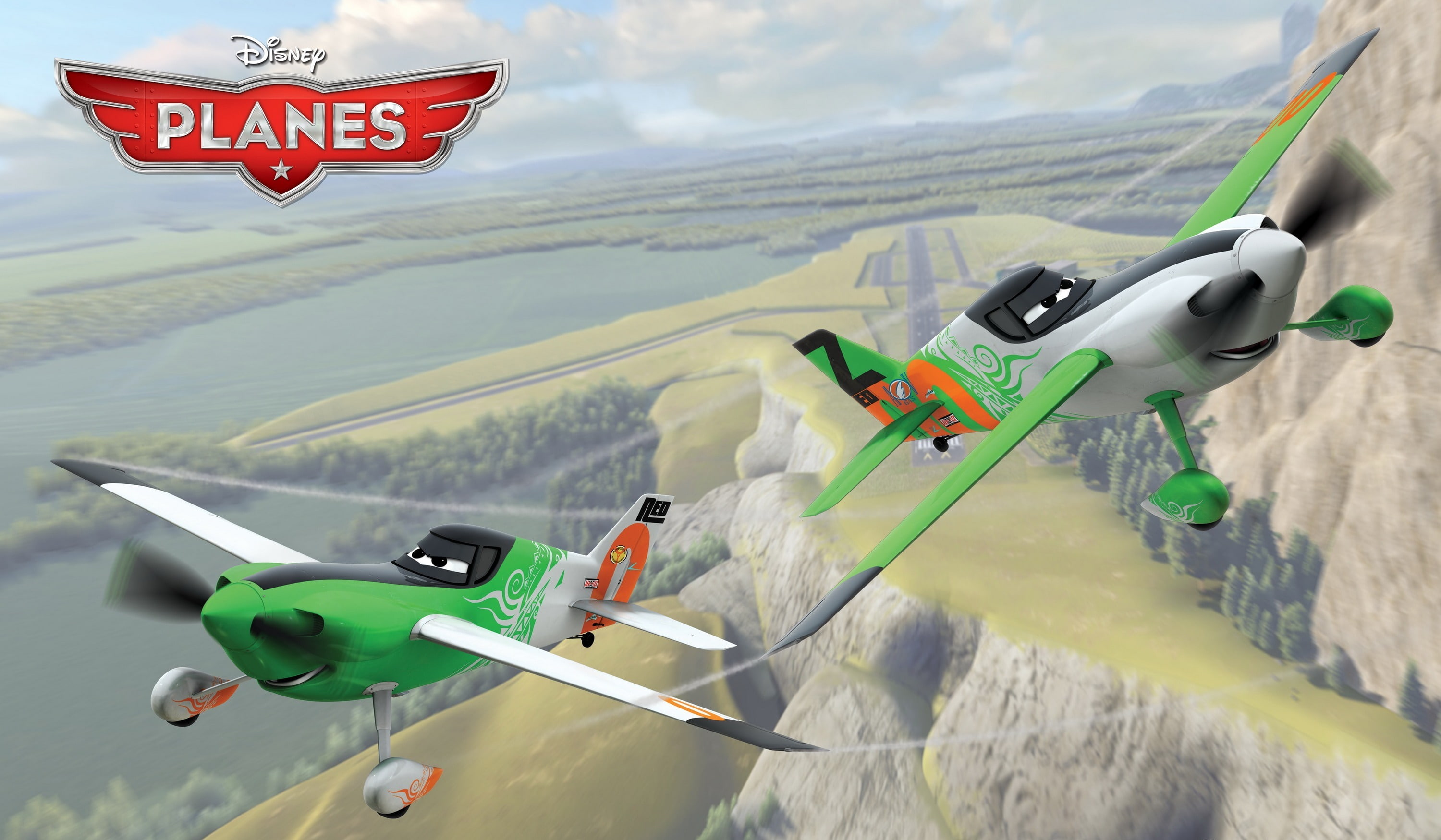 Weeks, air races, Ned, Aircraft, Aeromacchi, 2K, wings, adventure, cartoon, air race, animation, rally, Planes, Zed, action, animated movie, Walt Disney, HD Wallpaper