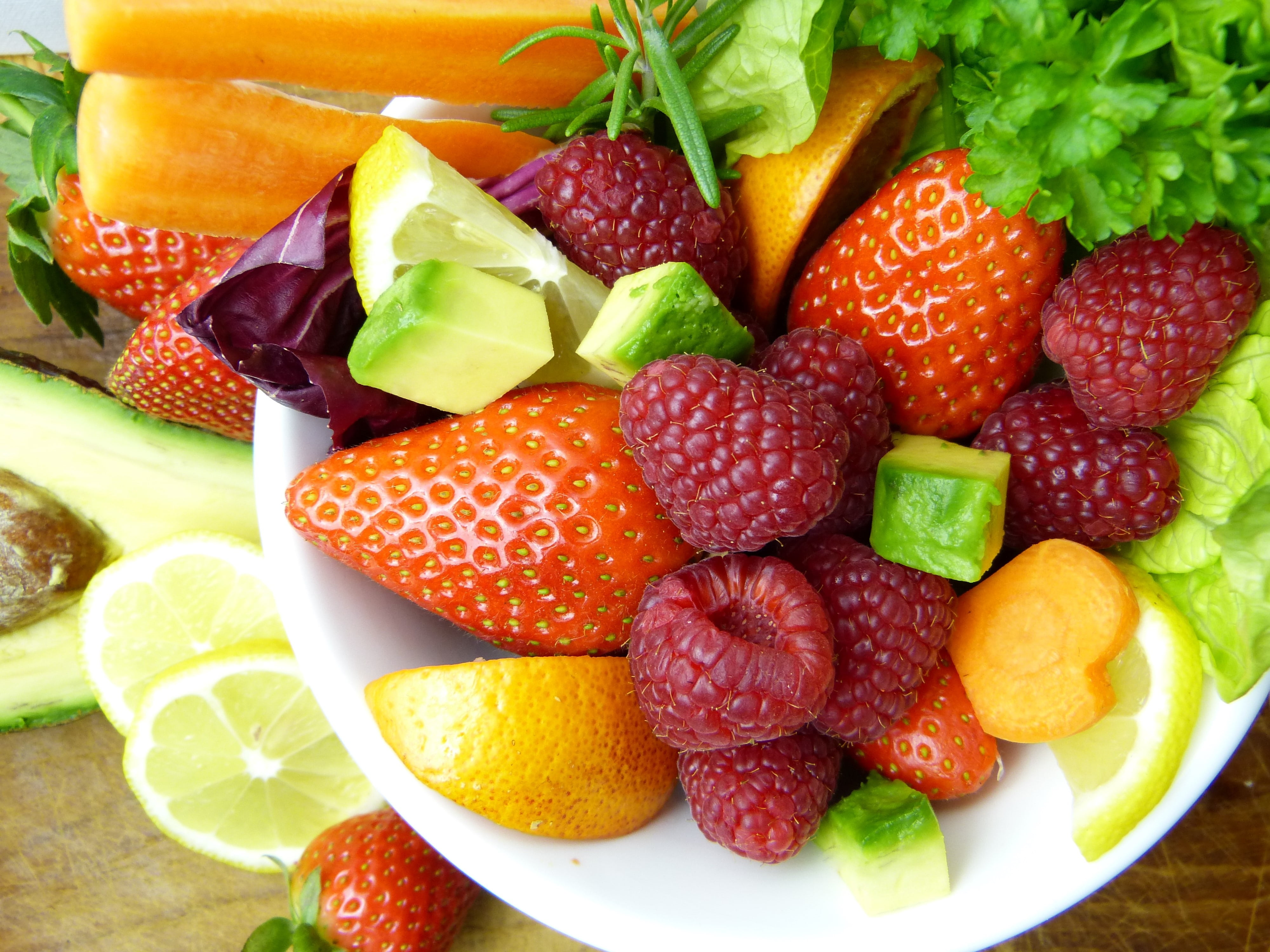 vegetables, freshness, food and drink, salad, strengthen immune system, close-up, food, fruit salad, no people, bowl, frisch, cold, white, chopped, 4K, HD Wallpaper