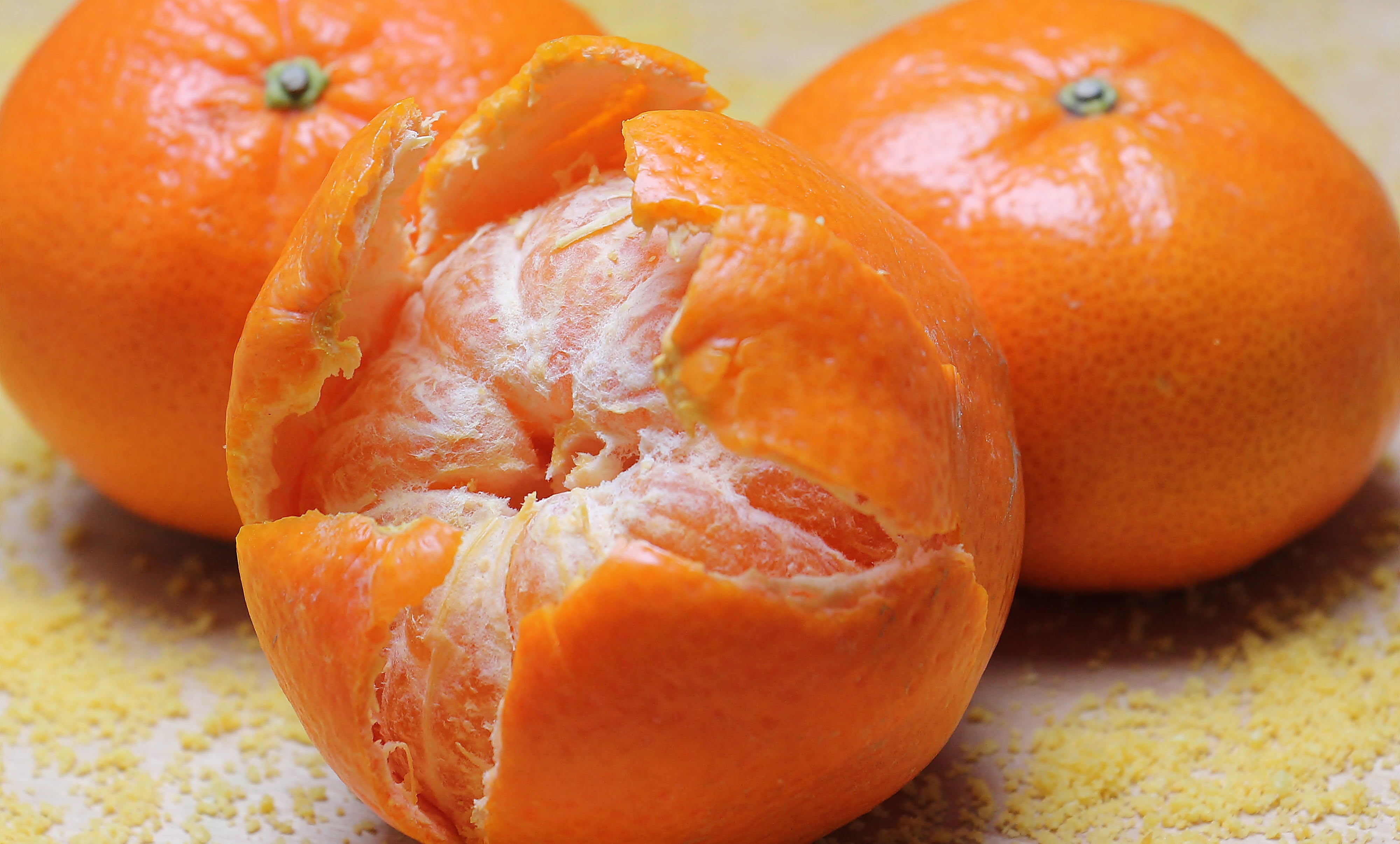 peeled, three, fruit salad, feed, studio shot, satsuma orange, juicy, healthy eating, background, tasty, healthy, orange, eat, vitamins, antioxidant, food and drink, HD Wallpaper
