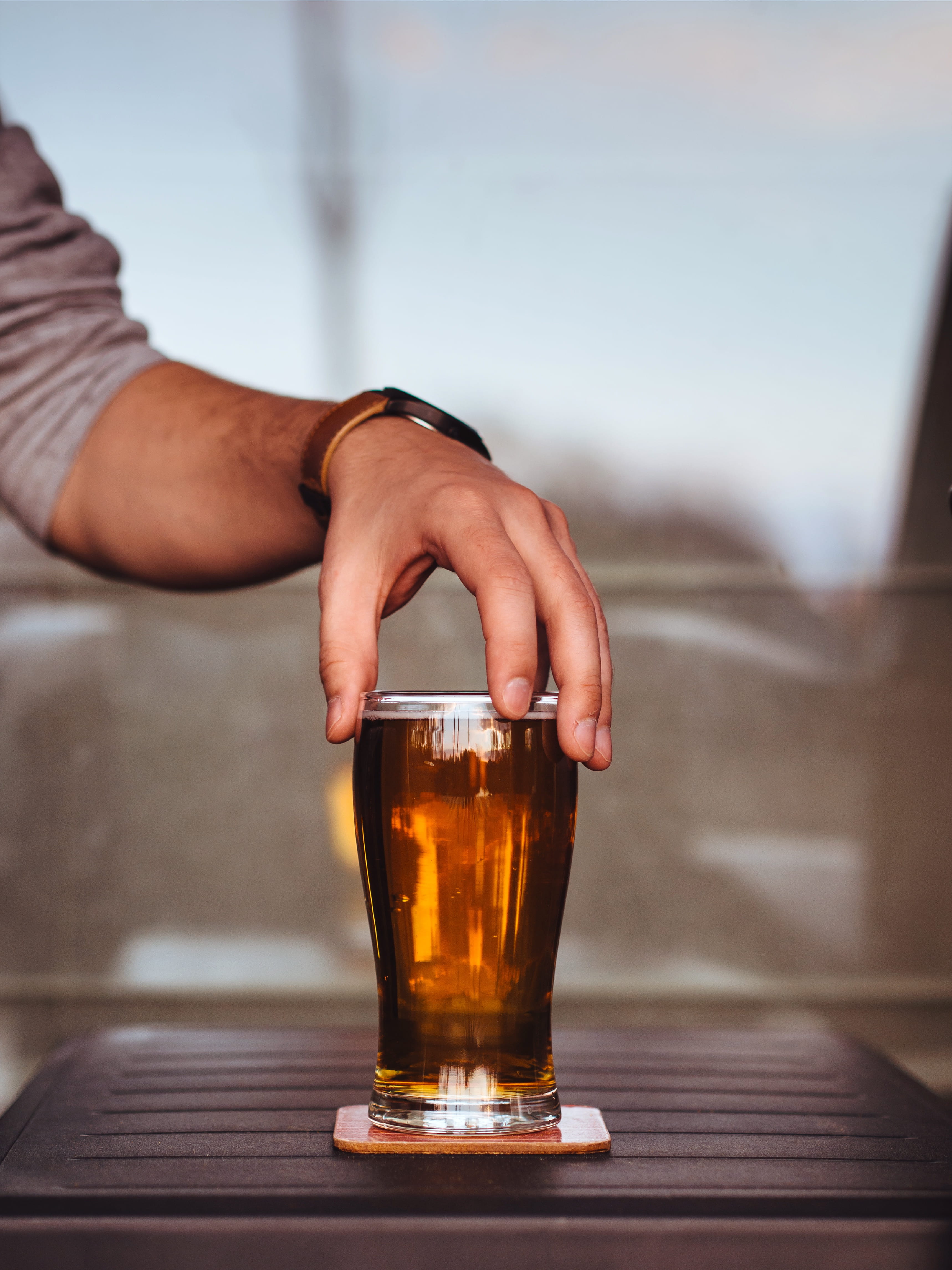 human body part, alcohol, glass, close-up, hand, lifestyles, beer, ipa, glass - material, human Hand, one Person, refreshment, Pint, ale, real people, food and drink, Phone HD Wallpaper