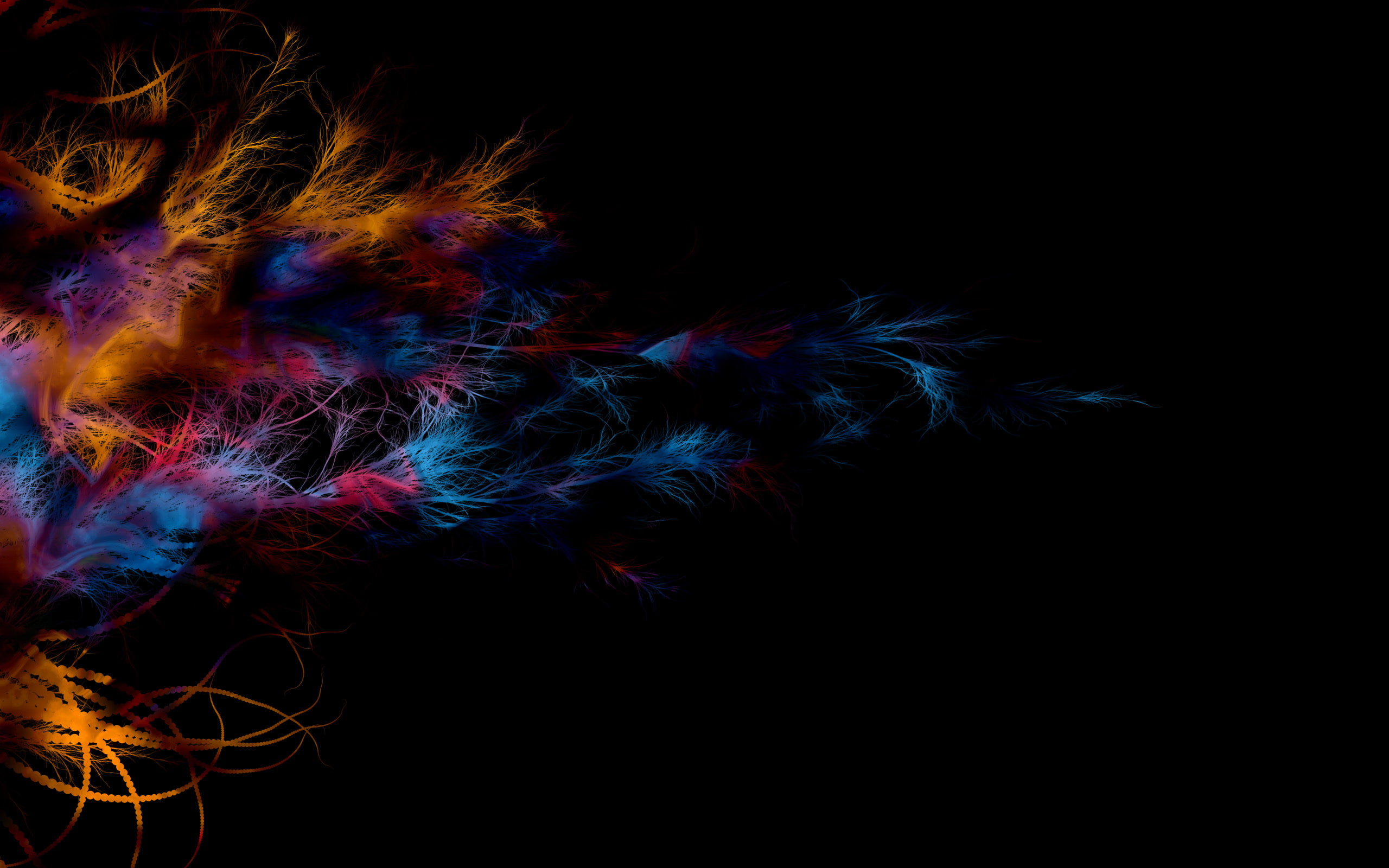 illuminated, pattern, deep, studio shot, no people, multi colored, digitalcomposition, blue, yellow, 2K, digitalillustration, complexity, close-up, context, HD Wallpaper