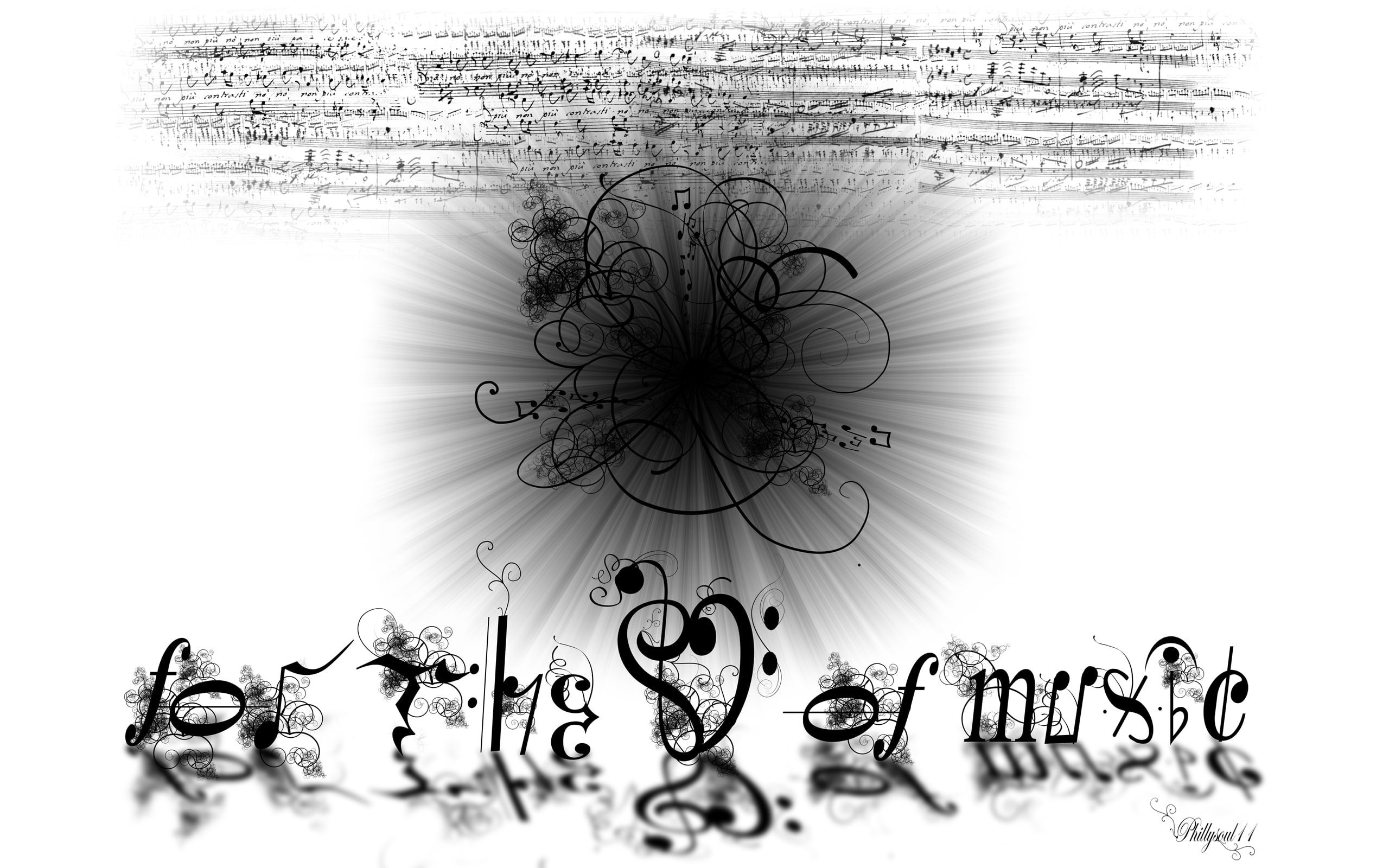 no people, western script, close-up, still life, floral pattern, 2K, digitalcomposition, text, studio shot, pattern, music, creativity, blackandwhite, HD Wallpaper