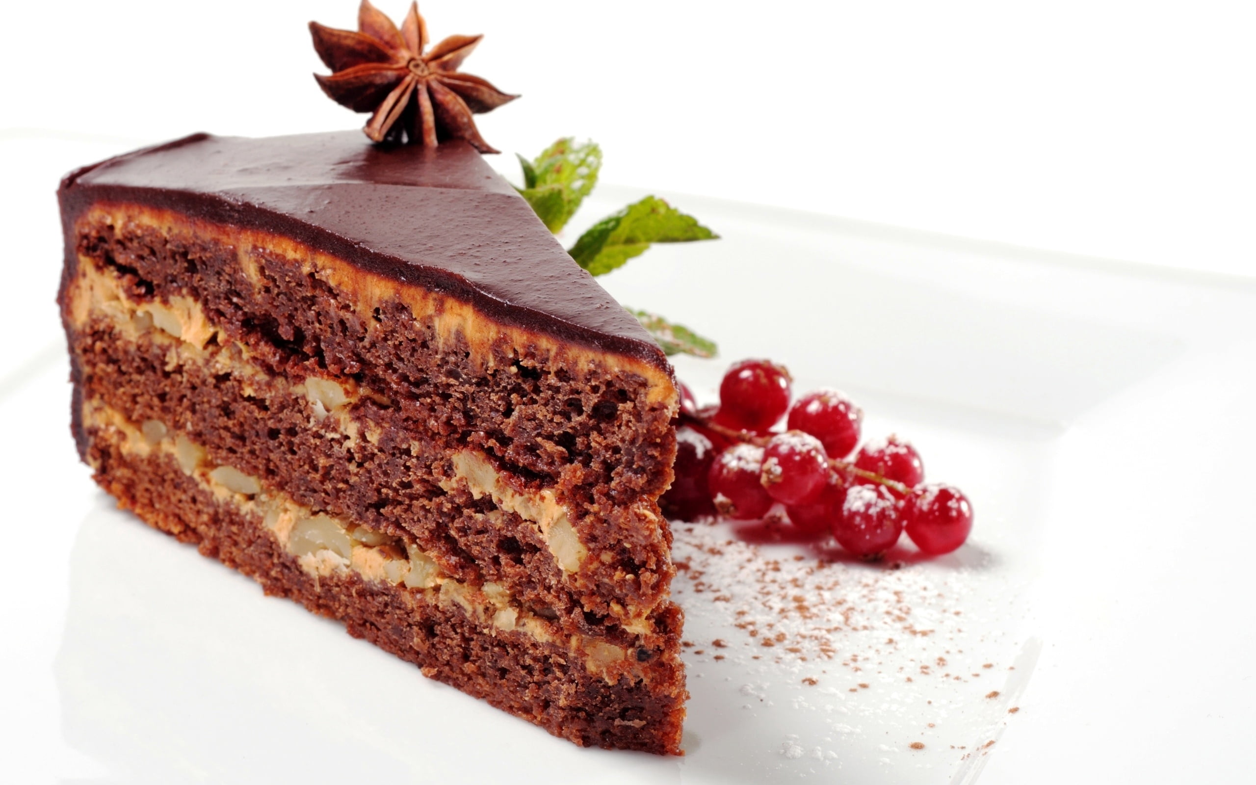 celebration, freshness, decoration, food And Drink, part Of, chocolate Cake, slice of cake, still life, unhealthy eating, garnish, cream, chocolate, plate, HD Wallpaper