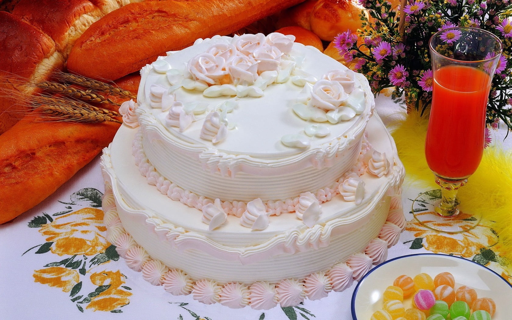 refreshment, cake, baking, sweet, ready-to-eat, baked, food, wedding, fruit, homemade, unhealthy eating, gourmet, snack, bakery, celebration, no People, HD Wallpaper