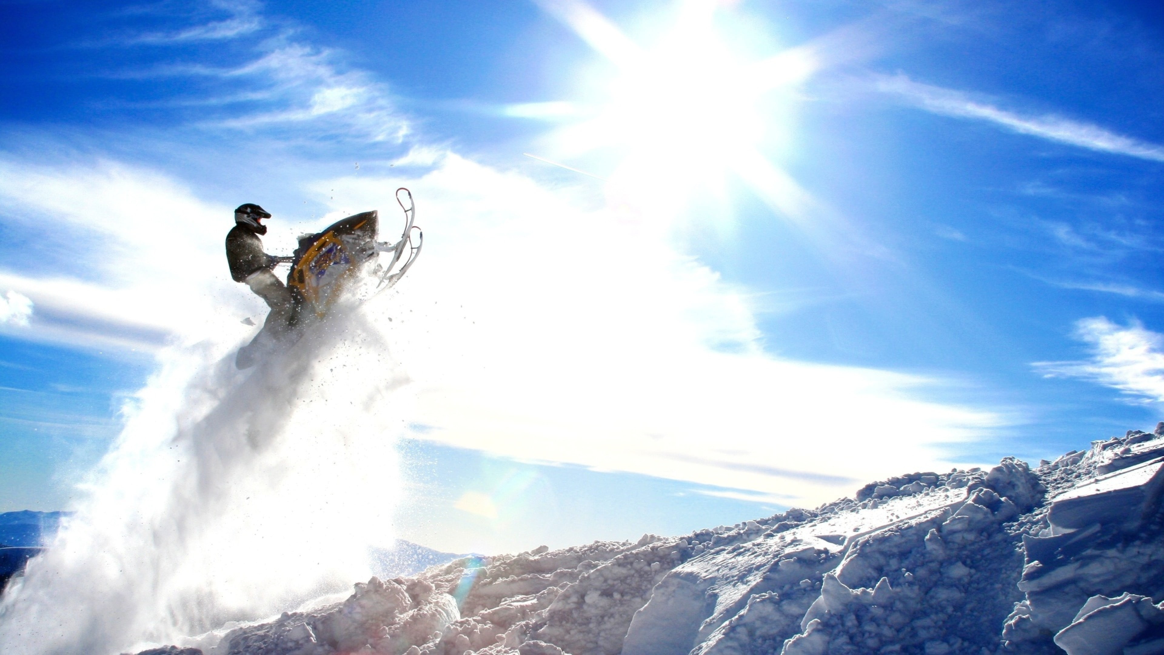 sun, vacations, human arm, white, skidoo, sky, Snowmobile, sunlight, holiday, mountain range, day, adventure, snowcapped mountain, sport, mountain, ski holiday, HD Wallpaper