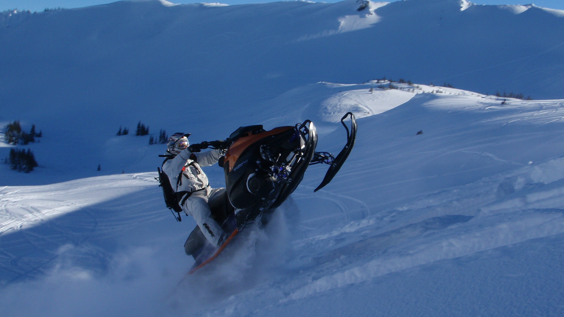 winter, yamaha, sled, snow, 1080P, snowmobile, nytro, HD Wallpaper