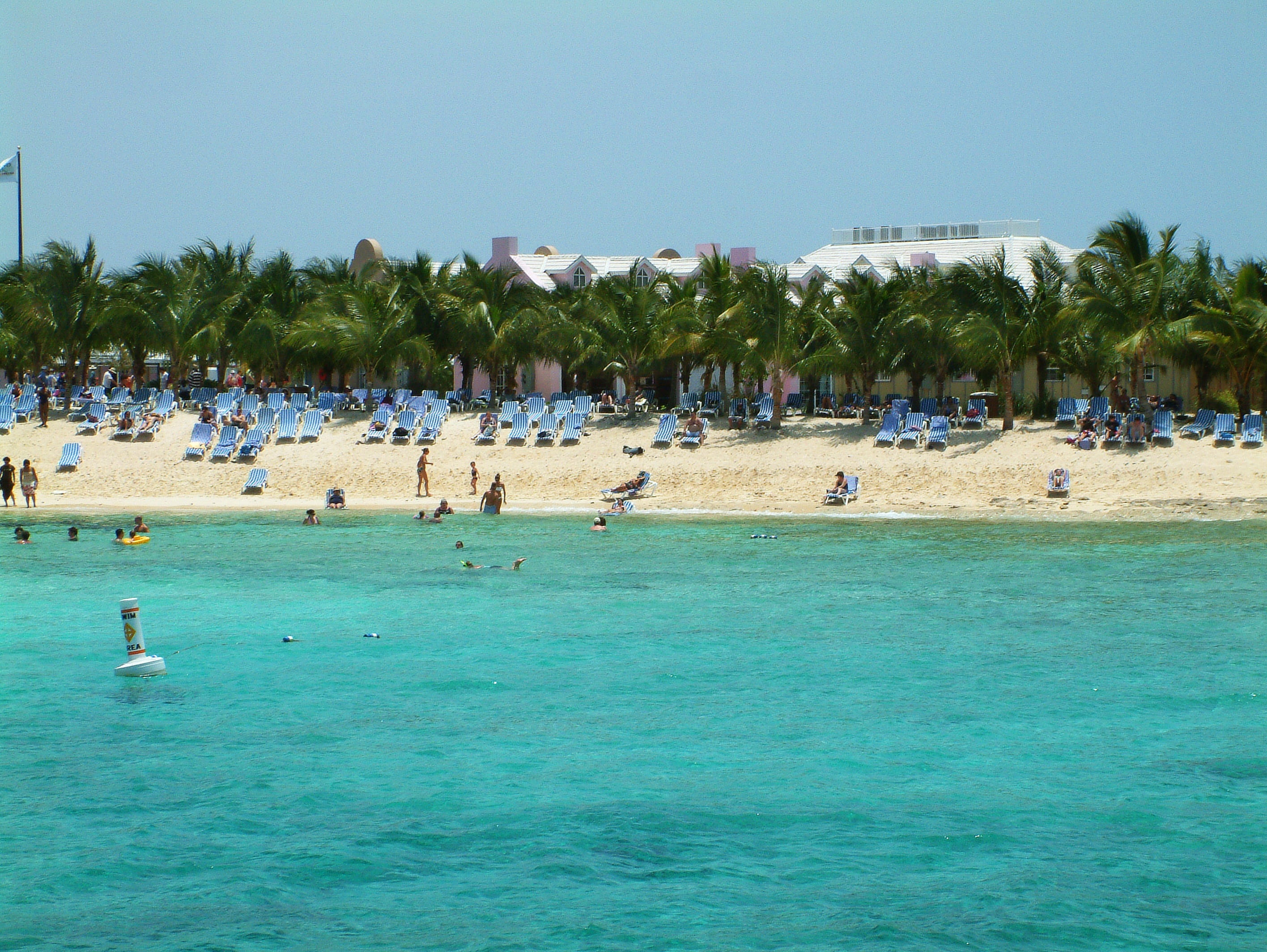 real people, beach, sand, travel Locations, landscape, relaxation, Turks Caicos, crowd, vacation, clear sky, tropical Climate, plant, large group of animals, HD Wallpaper