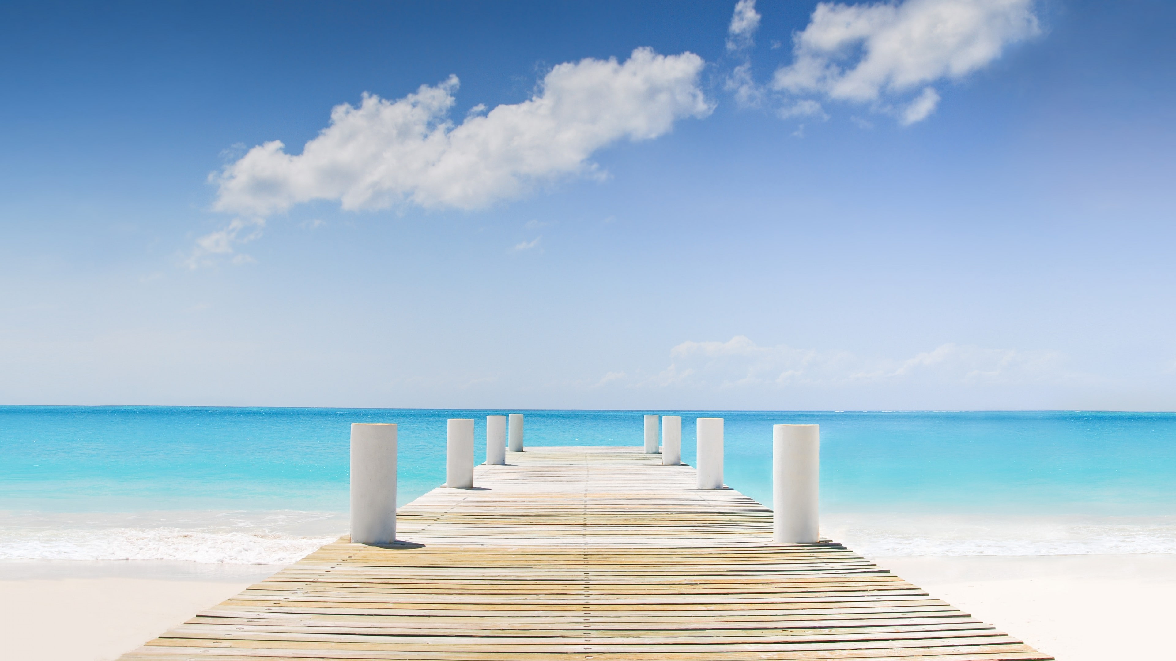 Grace Bay, Turks and Caicos, Providenciales, Travellers Choice Awards 2016, 4K, HD Wallpaper