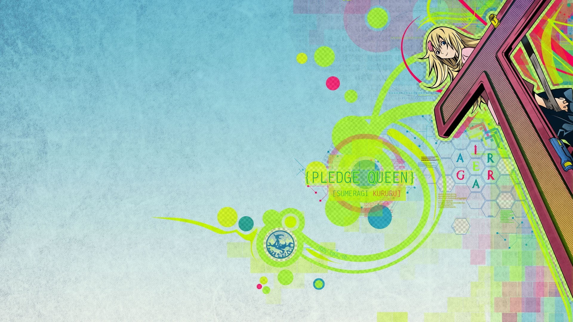 anime girls, studio shot, road, Sumeragi Kururu, nature, creativity, indoors, copy space, no people, travel, directly above, water, backgrounds, Air Gear, HD Wallpaper