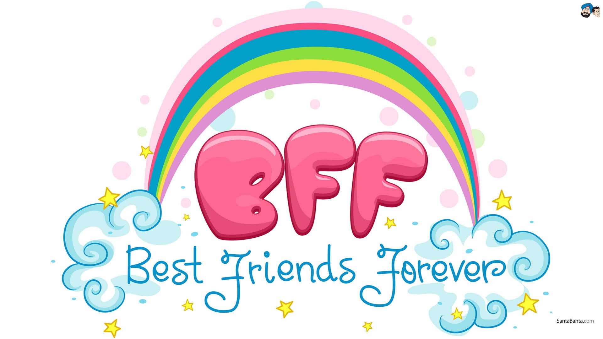 cute, friend, 3d and abstract, best, forever, 1080P, HD Wallpaper