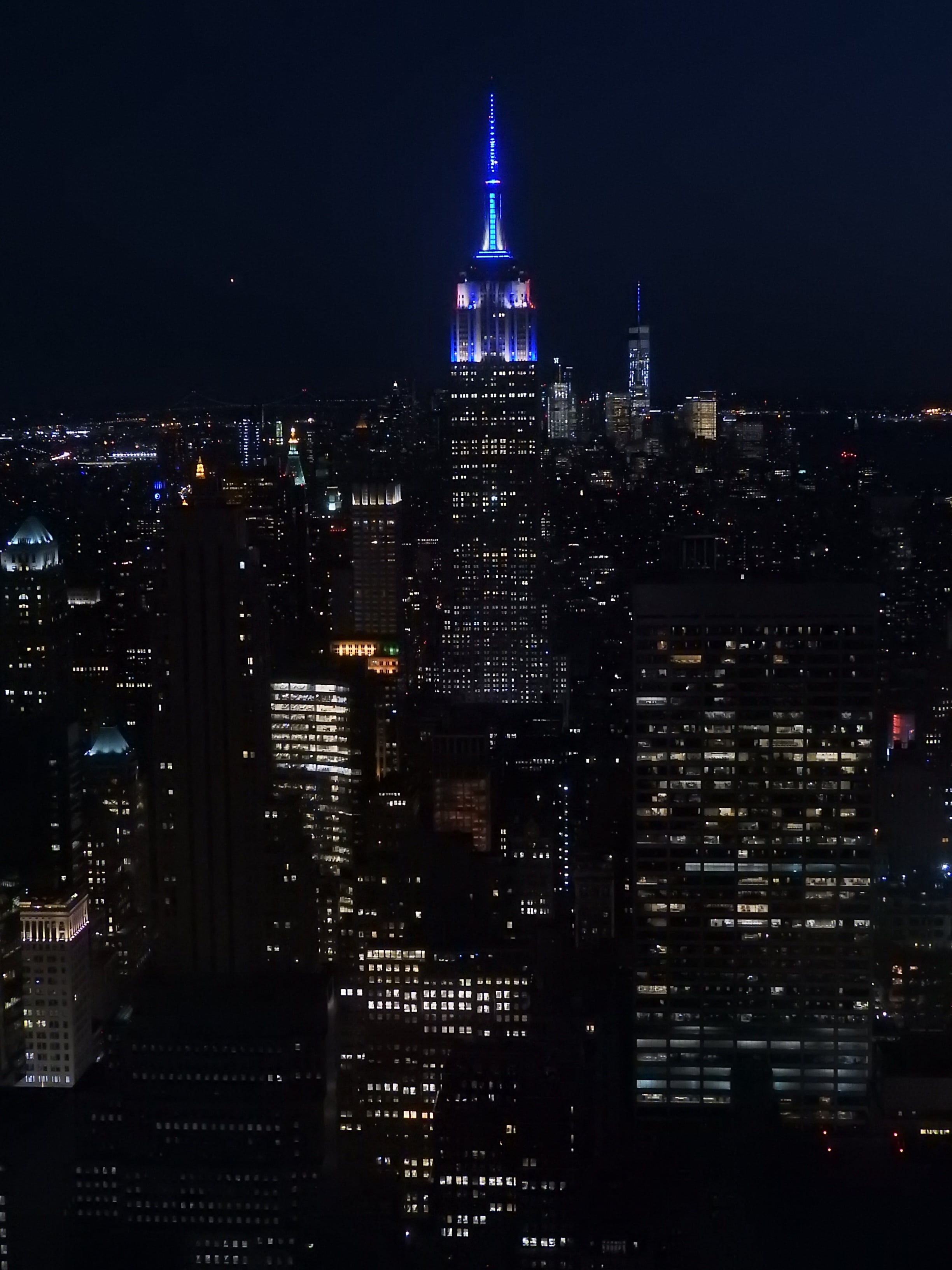urban Skyline, financial district, city life, skyscraper, empire State Building, downtown, sky, empire, cityscape, tall - high, midtown Manhattan, rockefeller, Phone HD Wallpaper