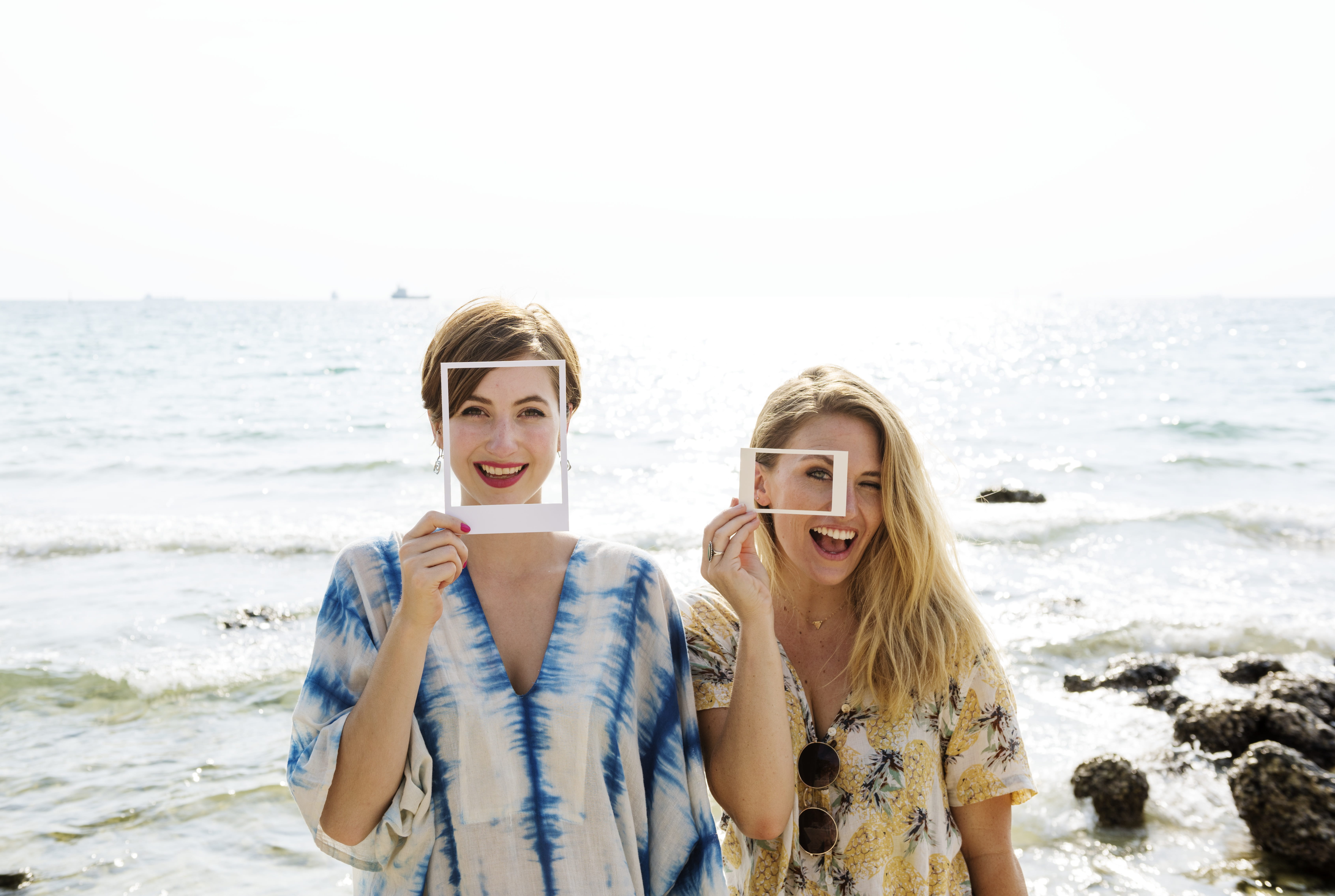 friends, photo, frame, care, two, traveling, friendship, tourism, emotion, enjoy, white, trip, smiling, girls, young women, happiness, togetherness, hair, HD Wallpaper
