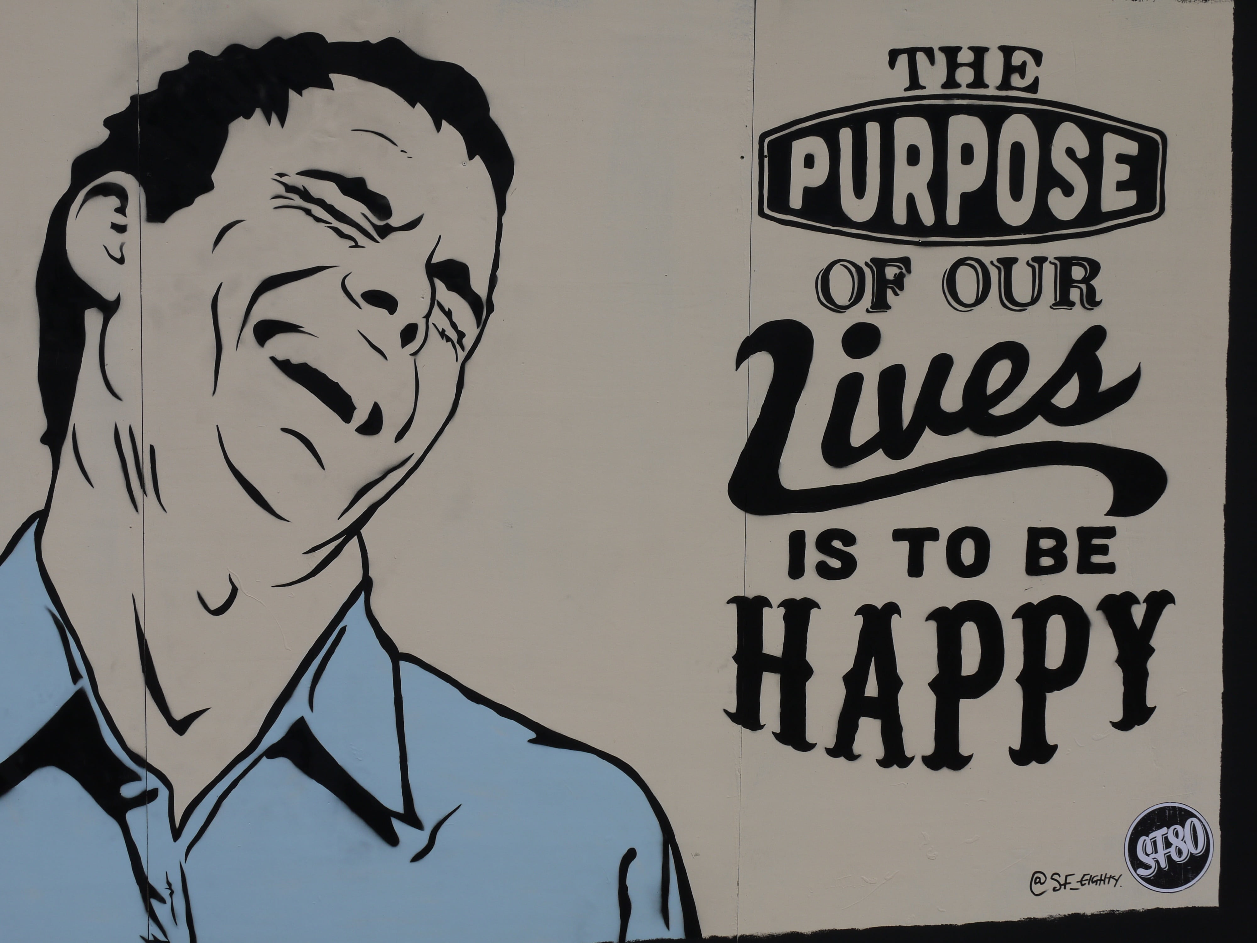 art, indoors, text, message, happy, slogan, low angle view, poster, creativity, female likeness, purpose, artistic, day, human representation, representation, HD Wallpaper