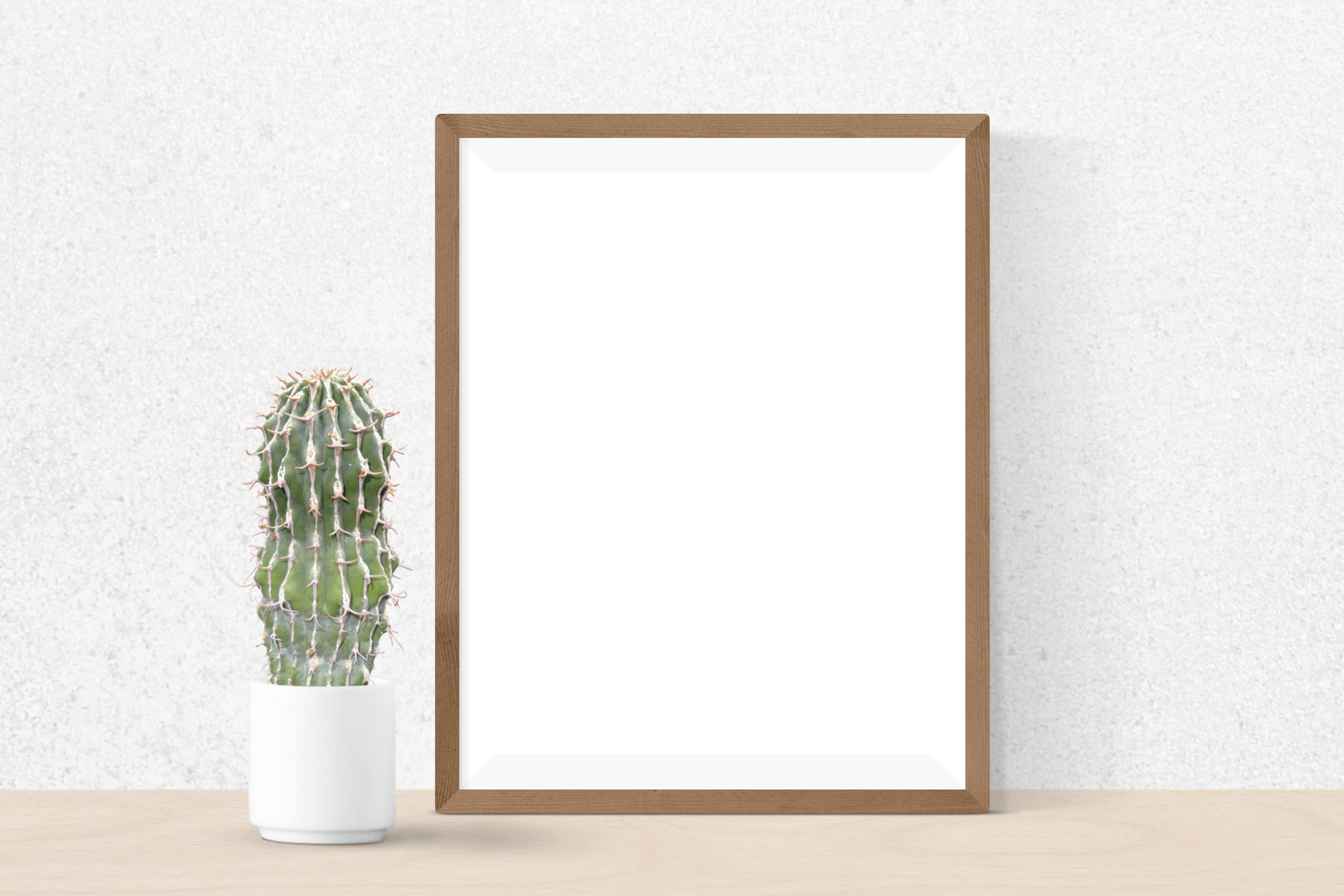 wood - material, picture frame, blank, potted plant, presentation, white color, white, beauty in nature, houseplant, poster, green, wall, style, green color, HD Wallpaper