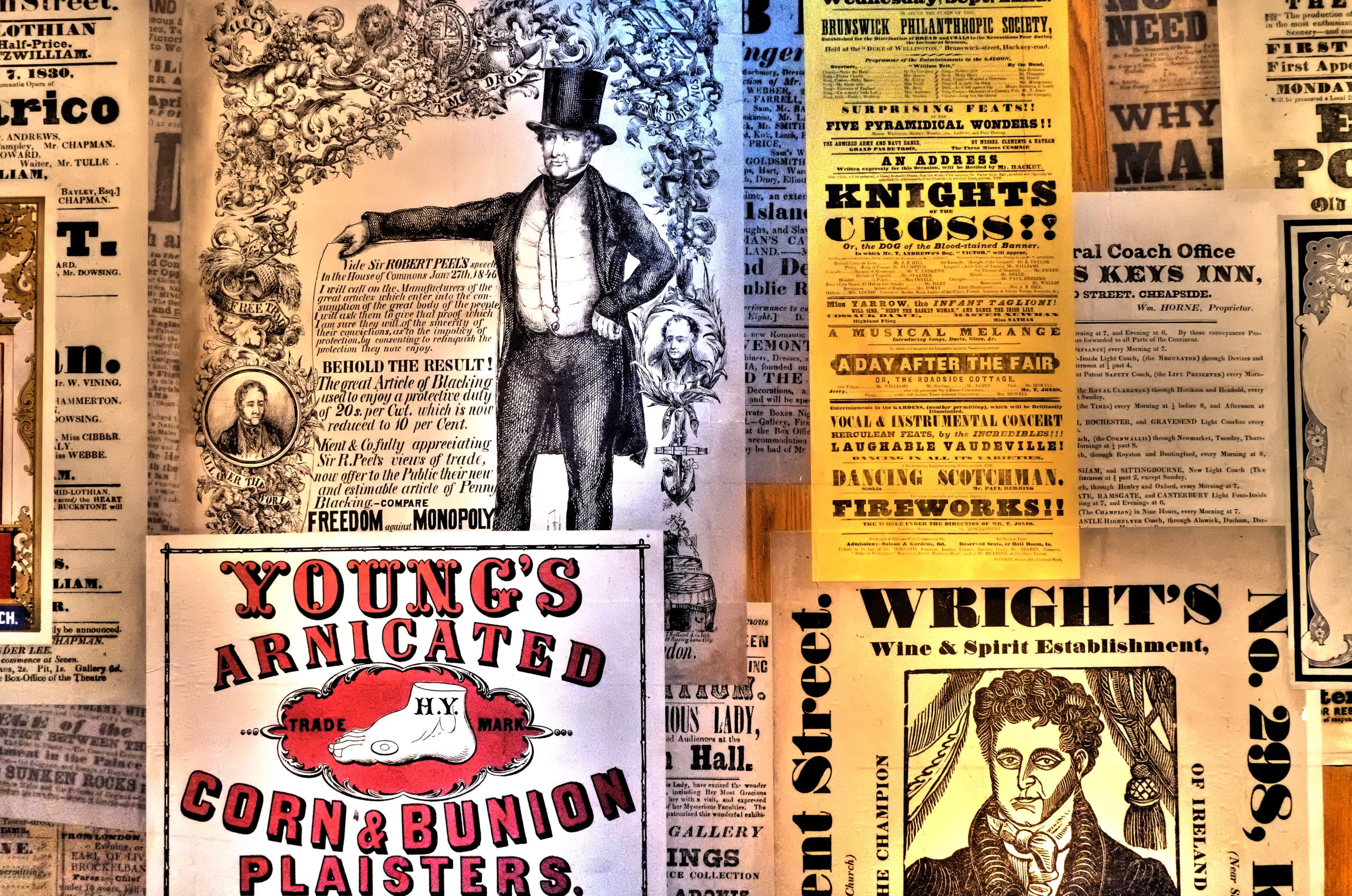 male likeness, information, business, western script, female likeness, close-up, old, label, 2K, art and craft, posters, Words, representation, advertisement, HD Wallpaper